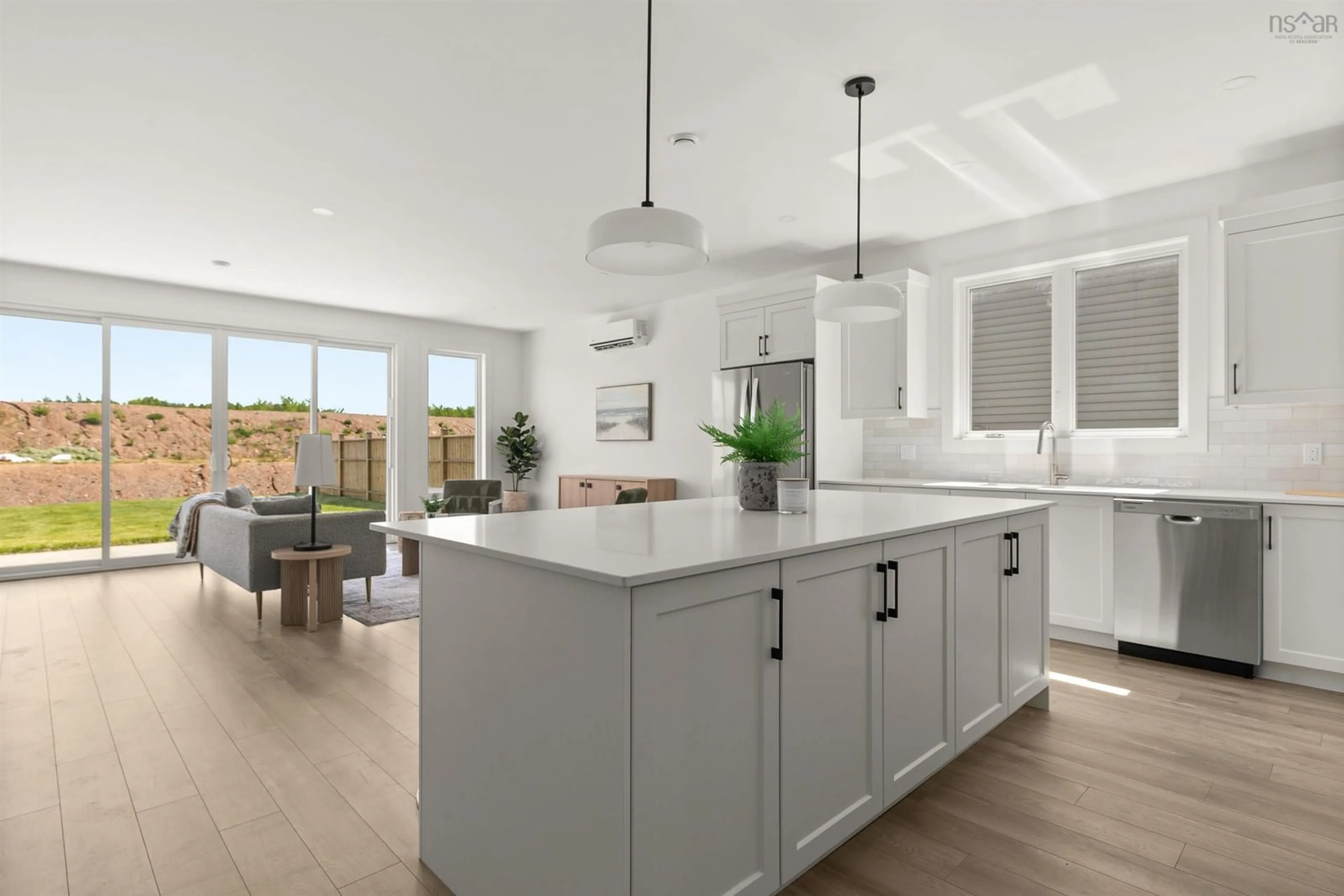 Open concept kitchen, ceramic/tile floor for 25 Brianna Dr, Lantz Nova Scotia B2S 0K3