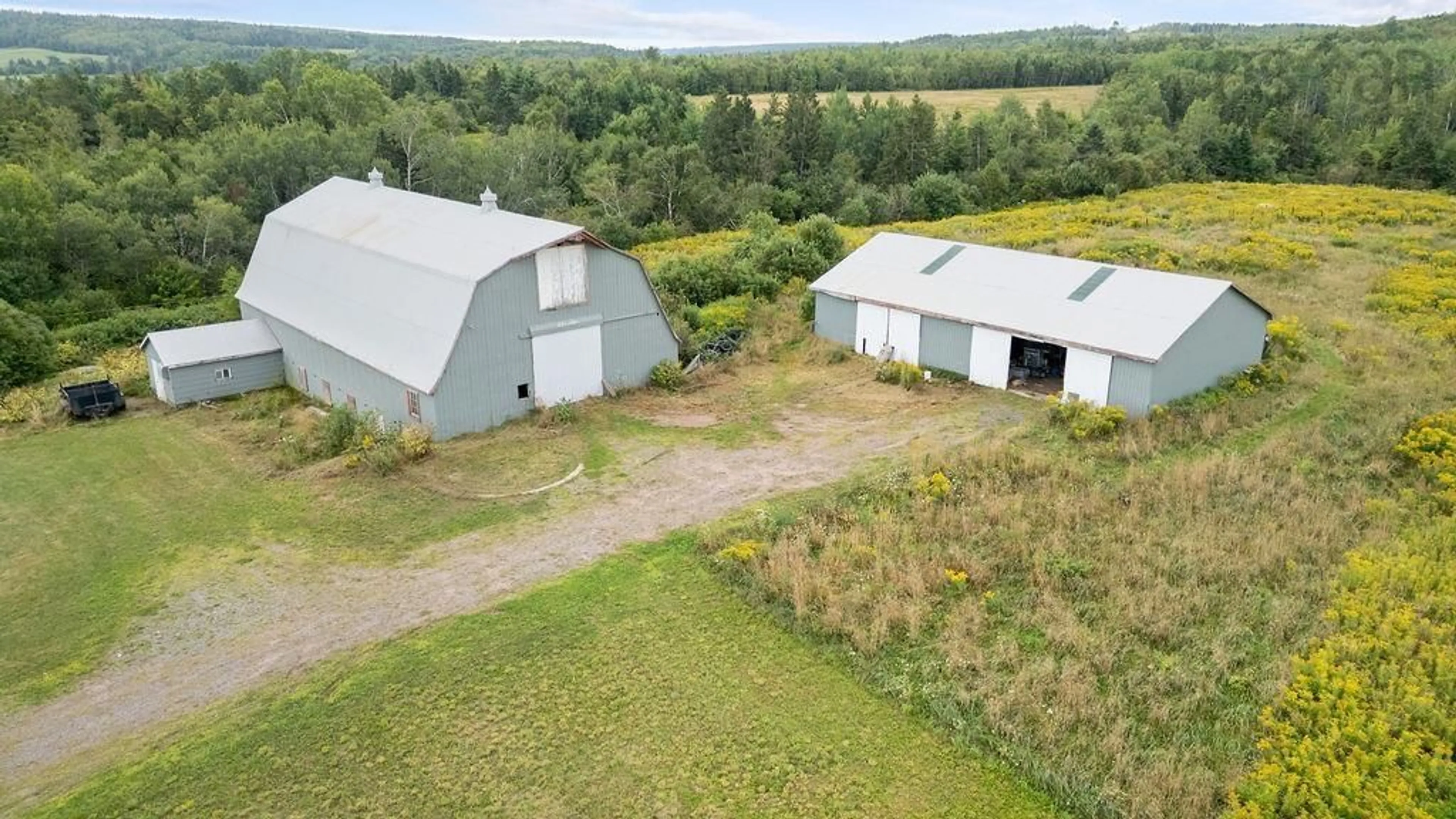 A pic from outside/outdoor area/front of a property/back of a property/a pic from drone, building for 540 Farm Rd, Heatherton Nova Scotia B2G 1R0