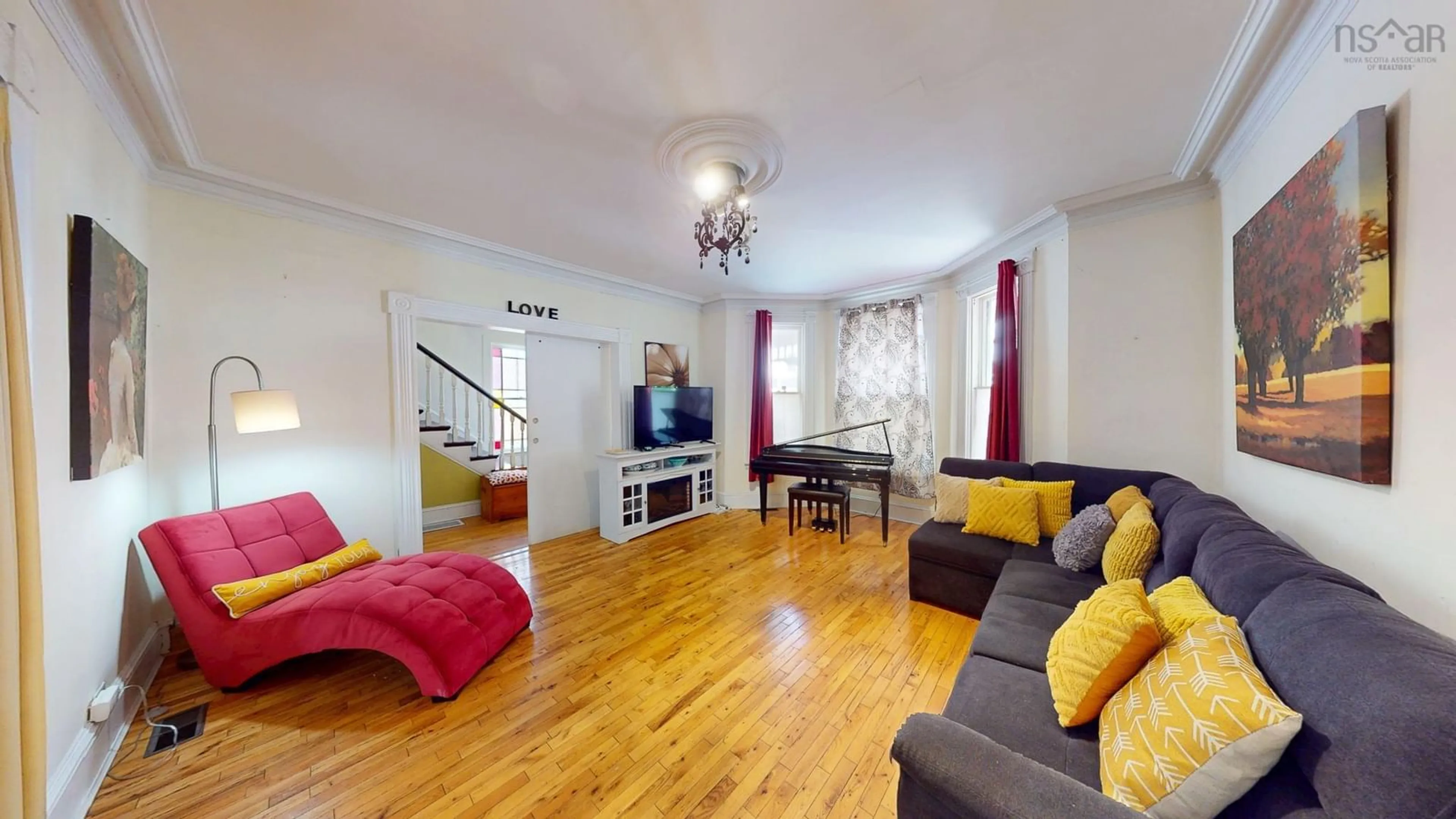 Living room with furniture, unknown for 213 Victoria St, Windsor Nova Scotia B0N 2T0