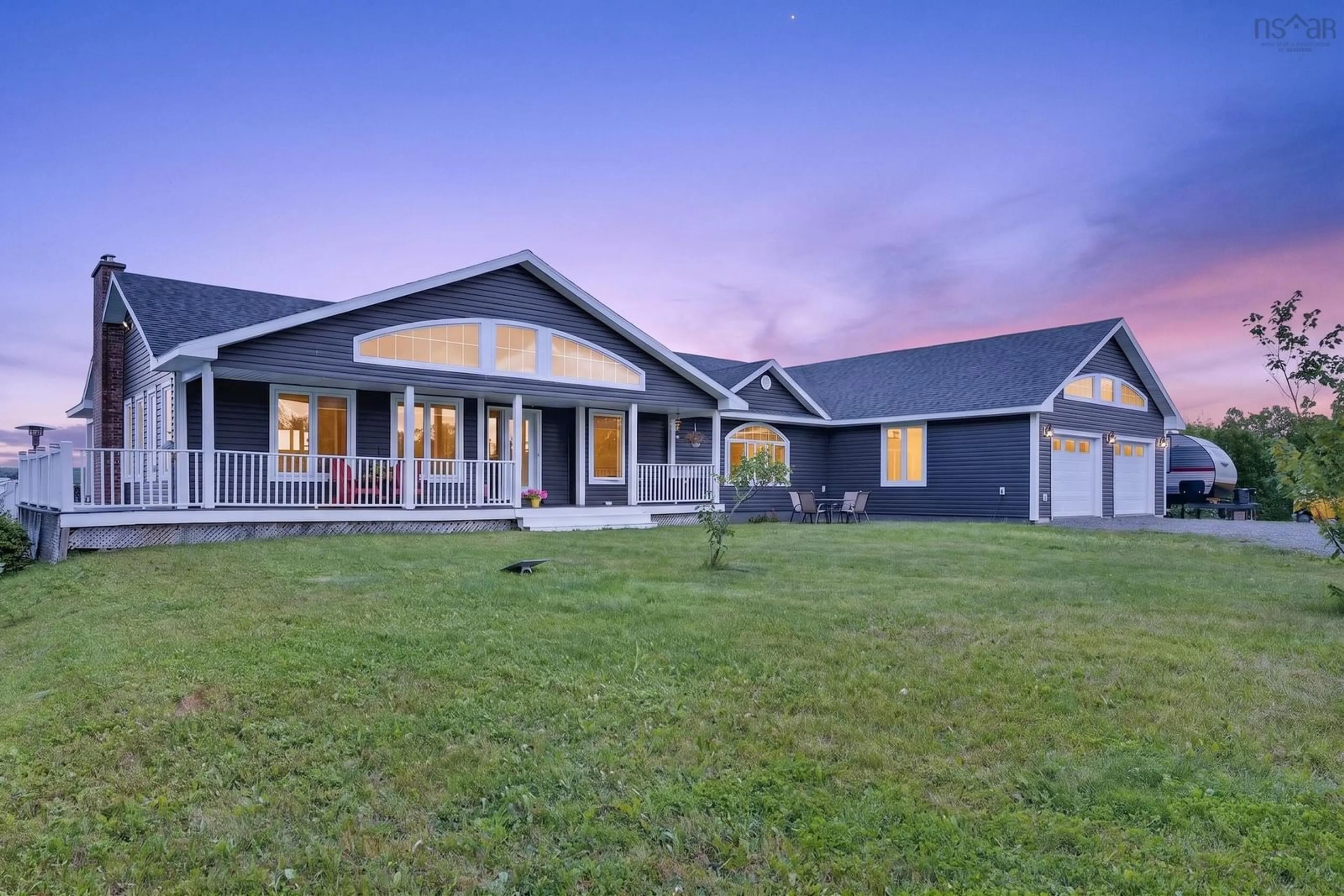 Home with vinyl exterior material, unknown for 131 Oakfield Dr, Marion Bridge Nova Scotia B1K 3N8