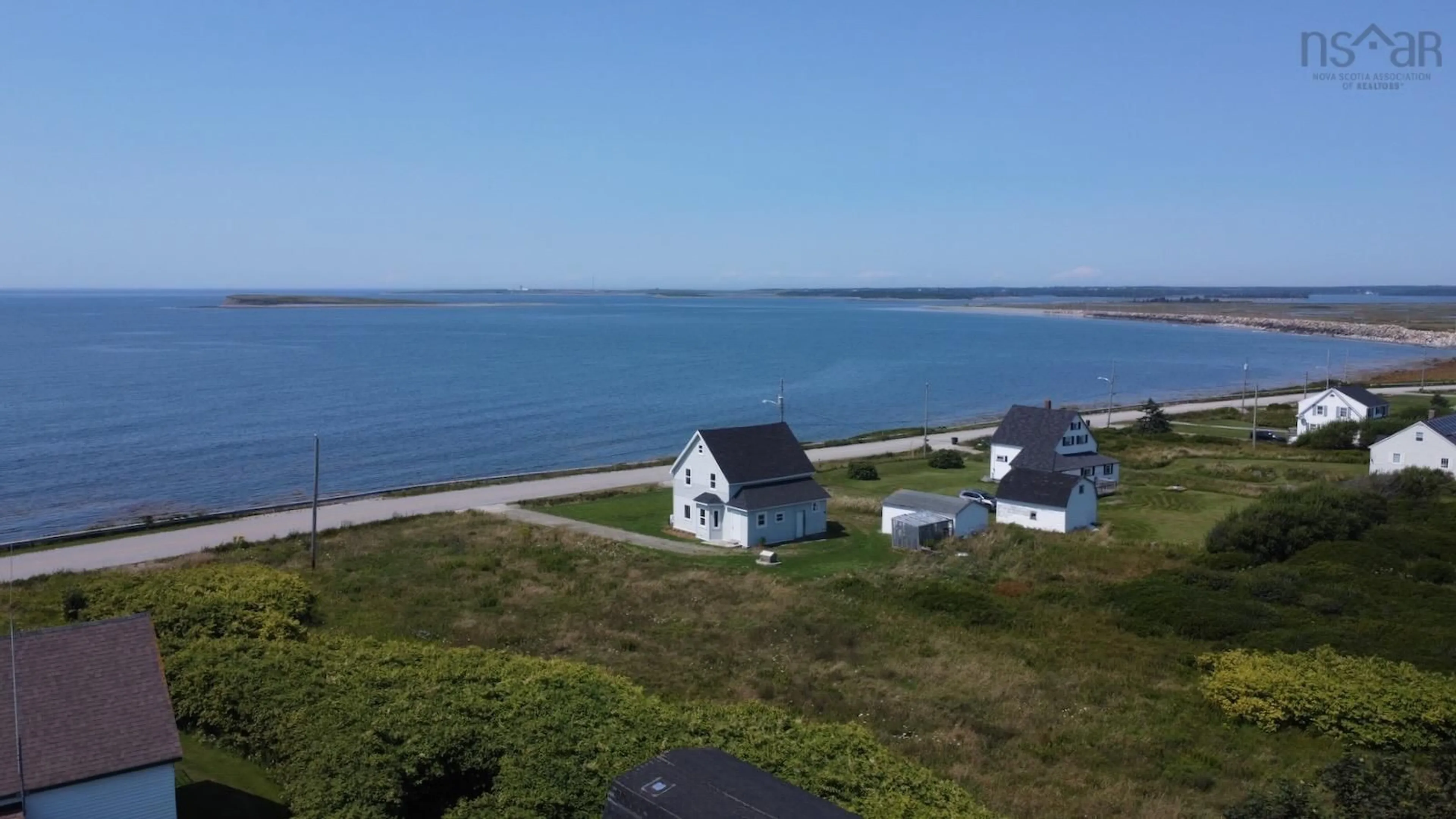 A pic from outside/outdoor area/front of a property/back of a property/a pic from drone, water/lake/river/ocean view for 2539 Melbourne Rd, Pinkneys Point Nova Scotia B0W 1B0