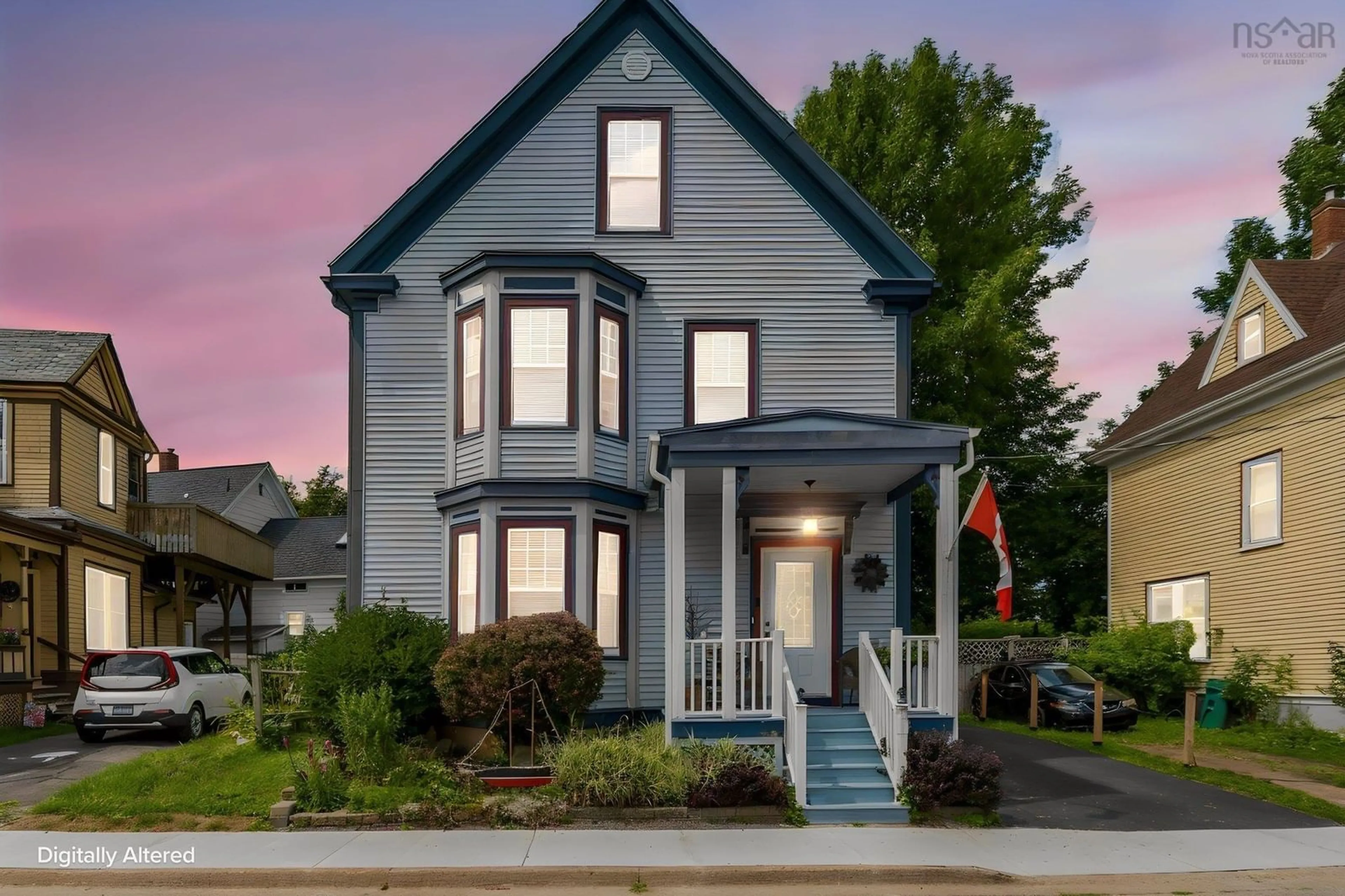 Home with vinyl exterior material, street for 344 Gray St, Windsor Nova Scotia B0N 2T0