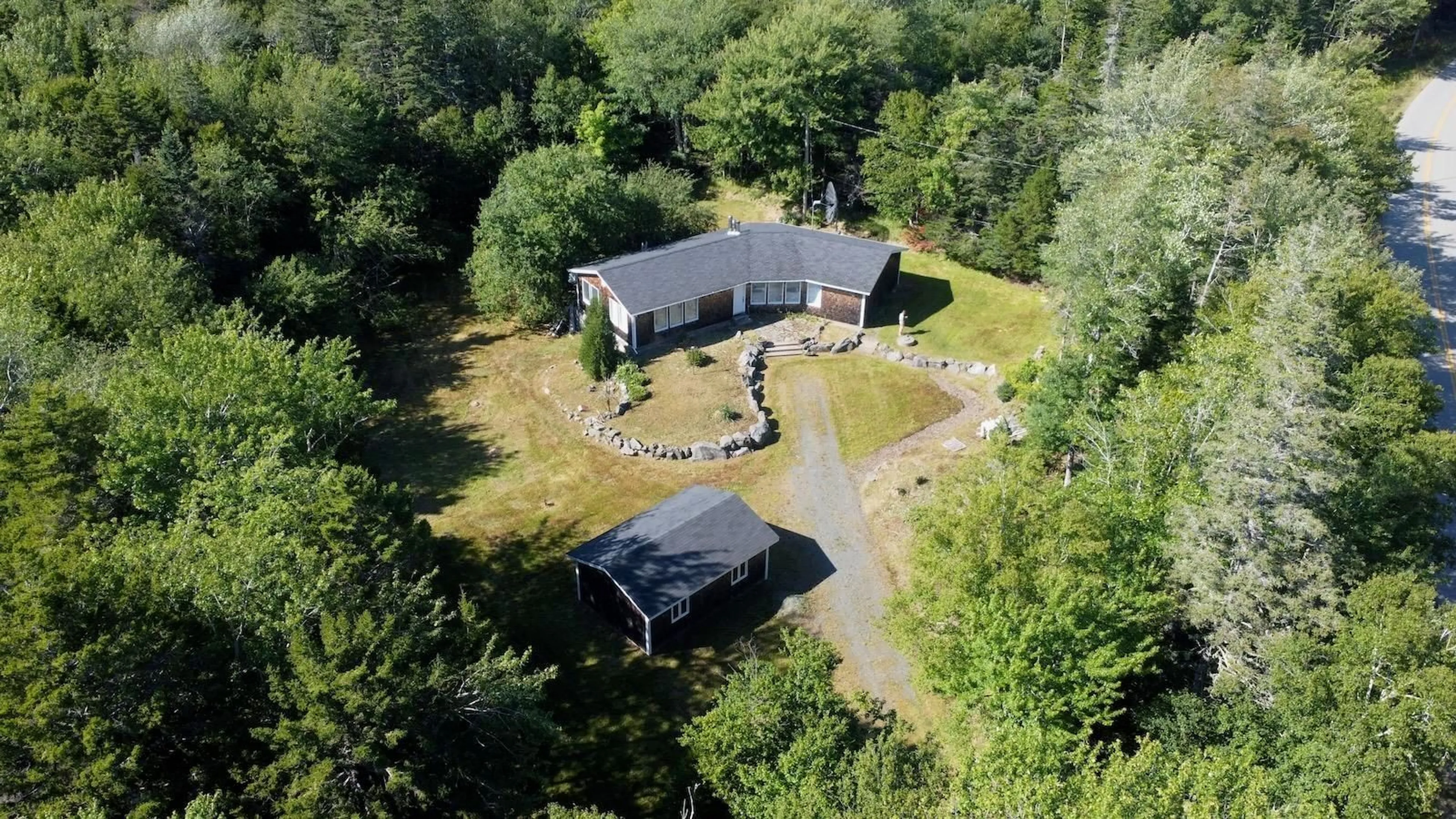 A pic from outside/outdoor area/front of a property/back of a property/a pic from drone, unknown for 1679 Hectanooga Rd, Mayflower Nova Scotia B0W 2Y0
