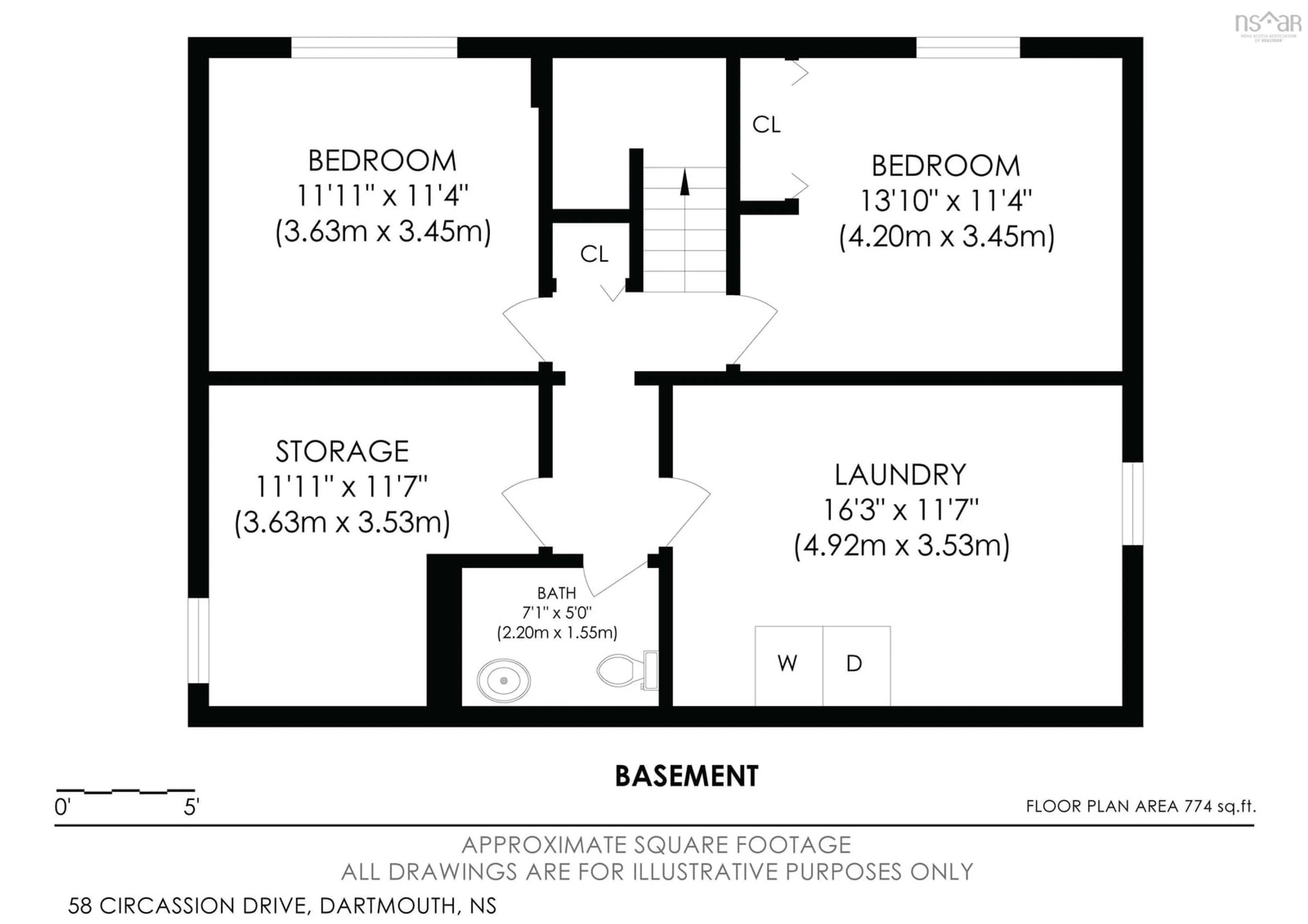 Floor plan for 58 Circassion Dr, Cole Harbour Nova Scotia B2W 4N3