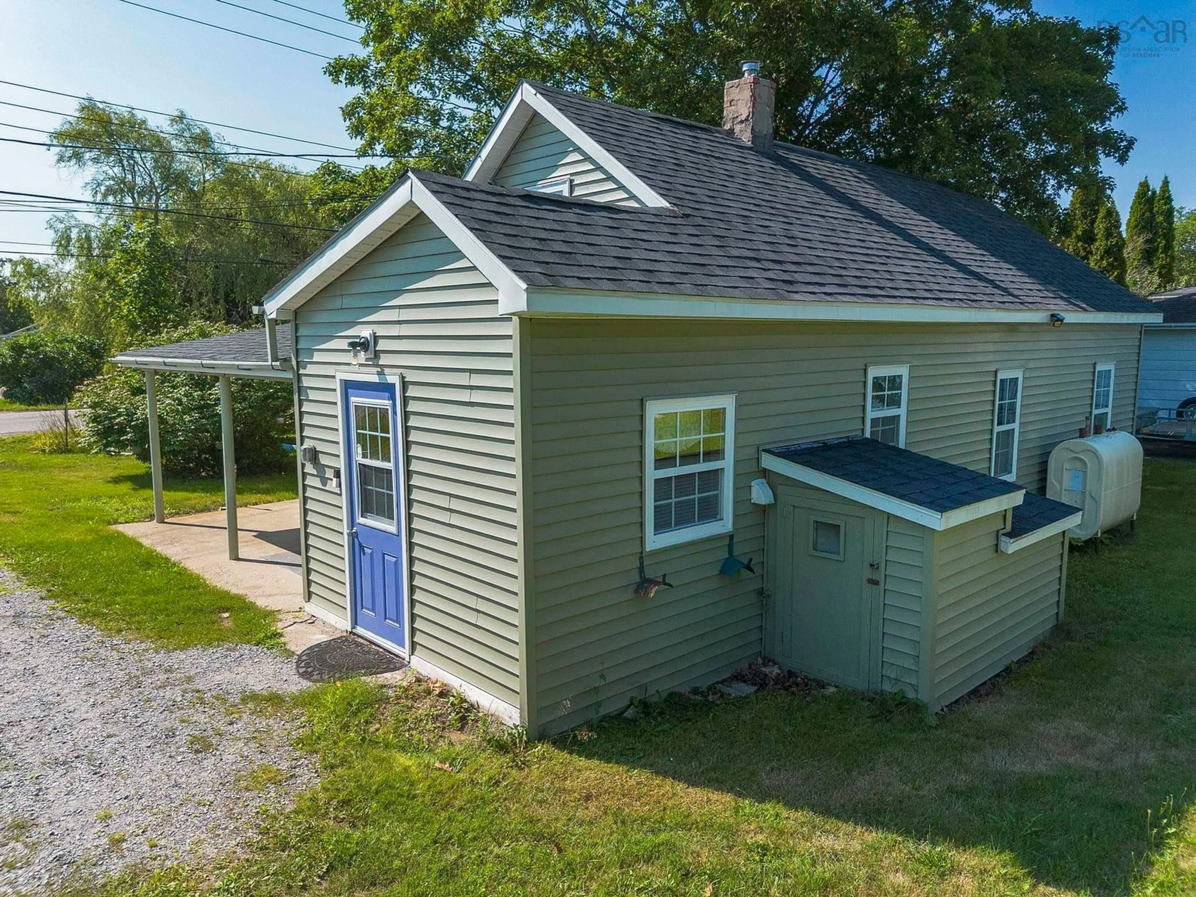 A pic from outside/outdoor area/front of a property/back of a property/a pic from drone, building for 8801 201 Hwy, Nictaux Nova Scotia B0S 1P0