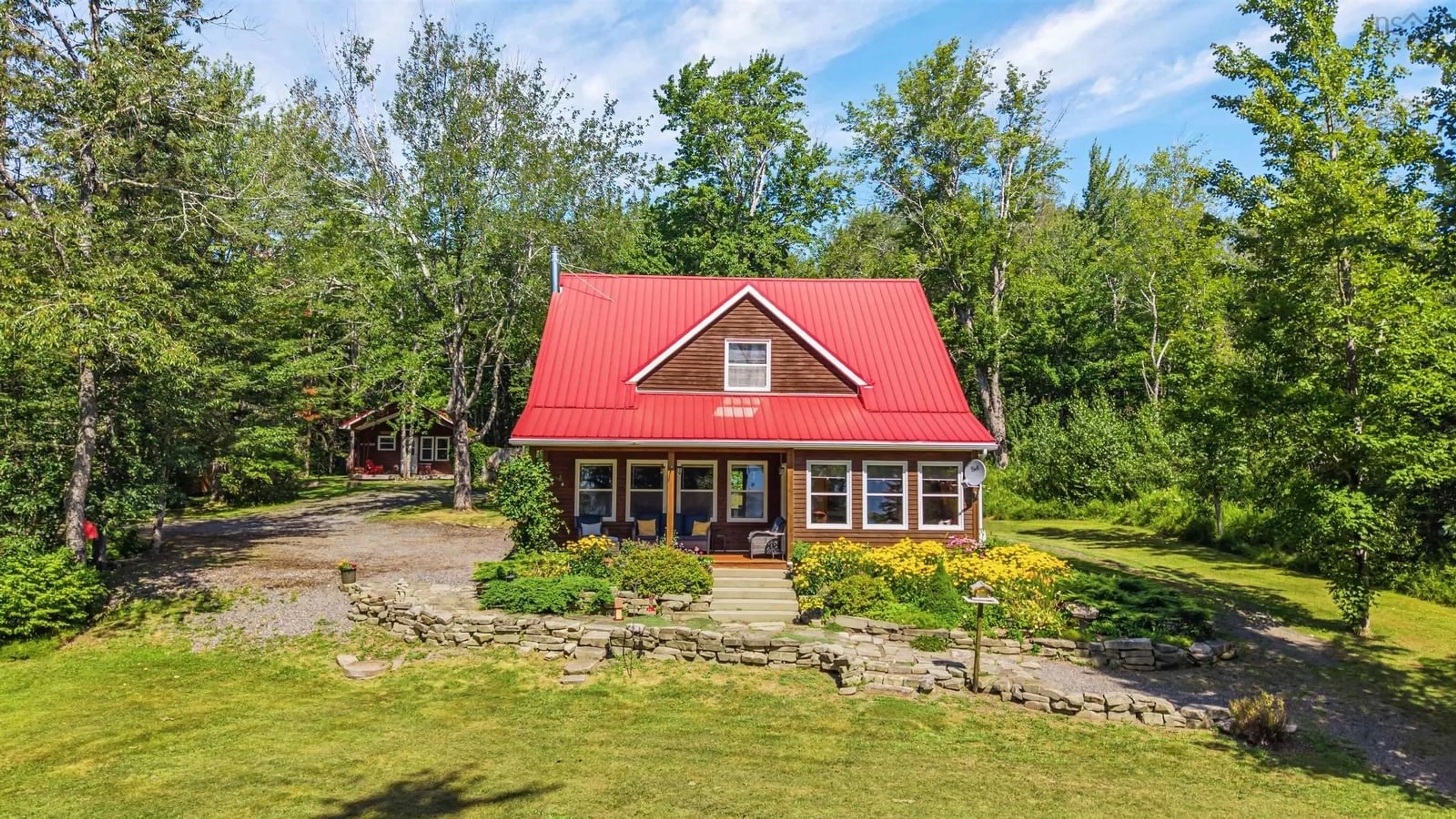 A pic from outside/outdoor area/front of a property/back of a property/a pic from drone, unknown for 301 Angevine Lake Road, Angevine Lake Nova Scotia B0K 1Y0