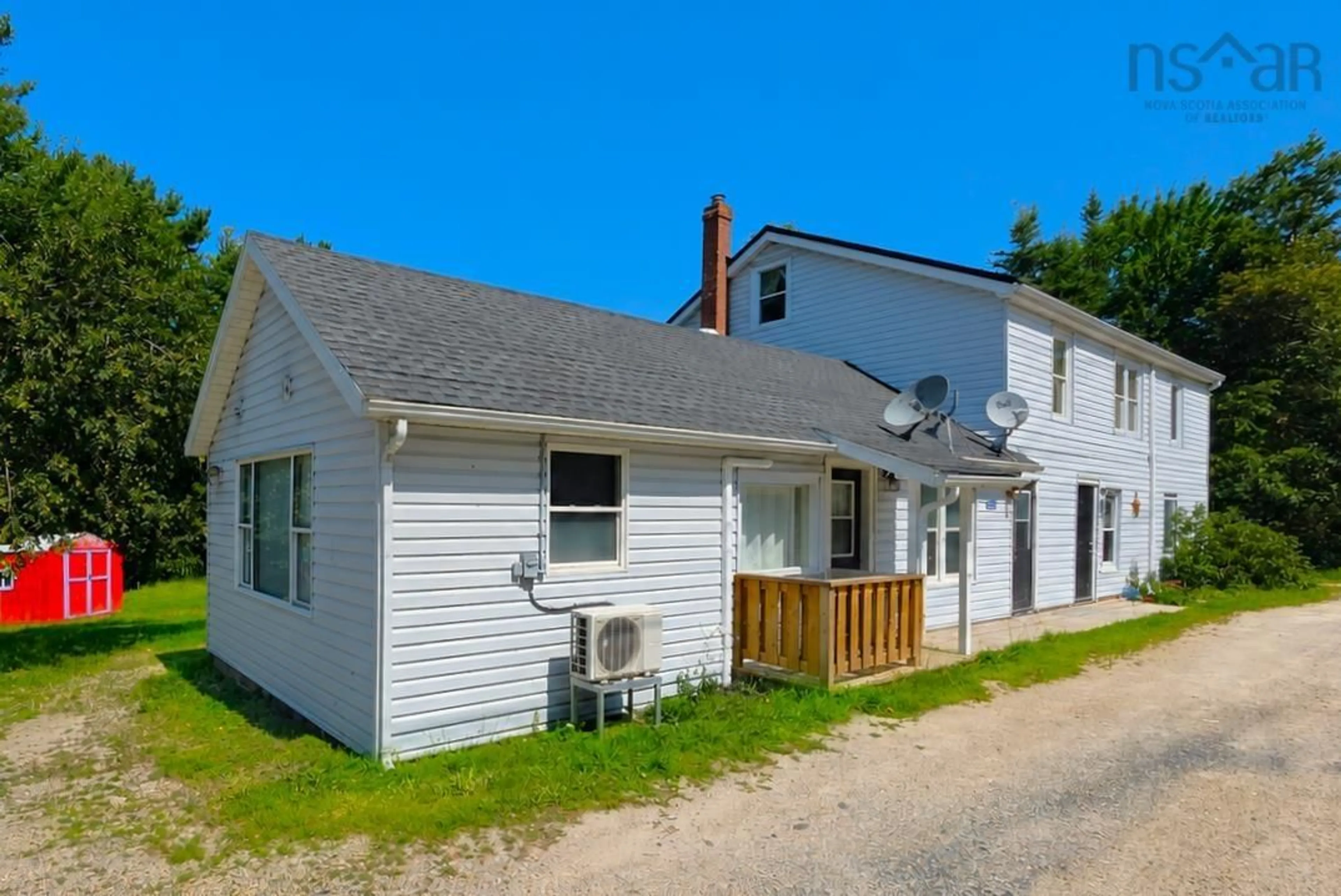 A pic from outside/outdoor area/front of a property/back of a property/a pic from drone, street for 7402 3 Hwy, Martins River Nova Scotia B0J 2E0