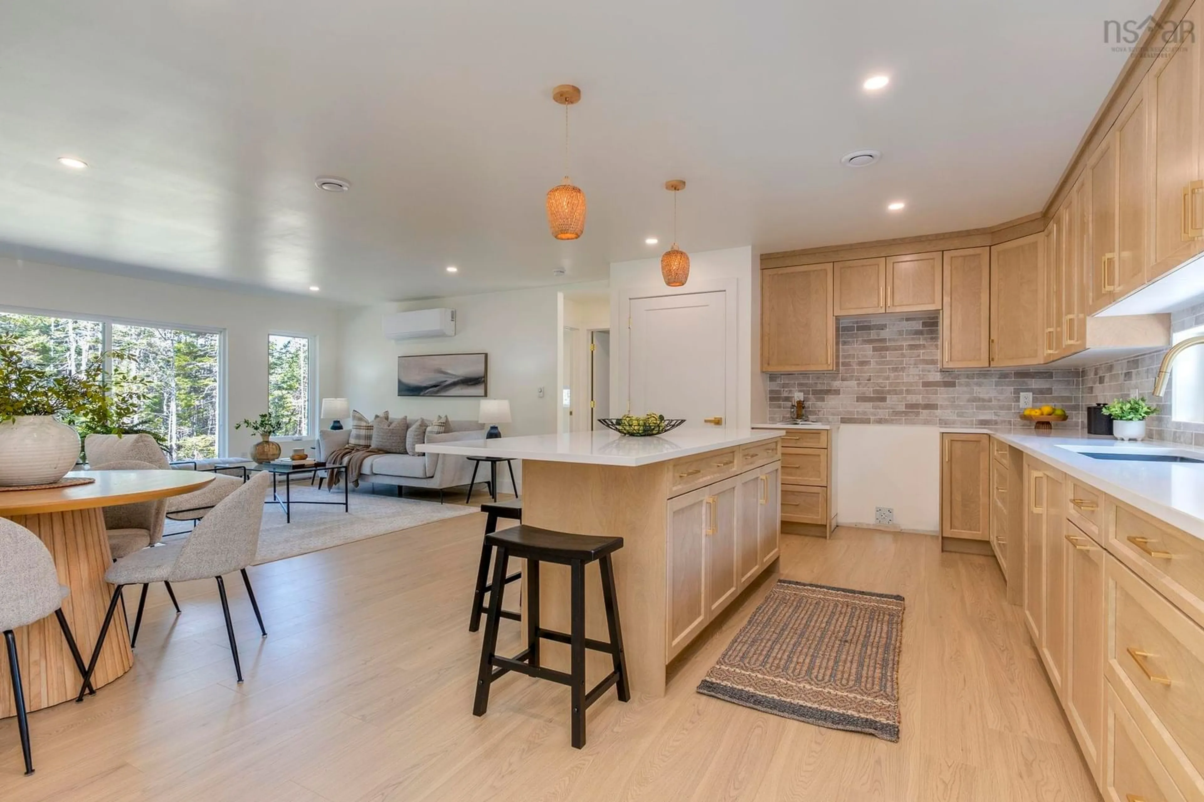 Open concept kitchen, unknown for 165 Beau Run, East Petpeswick Nova Scotia B0J 2L0