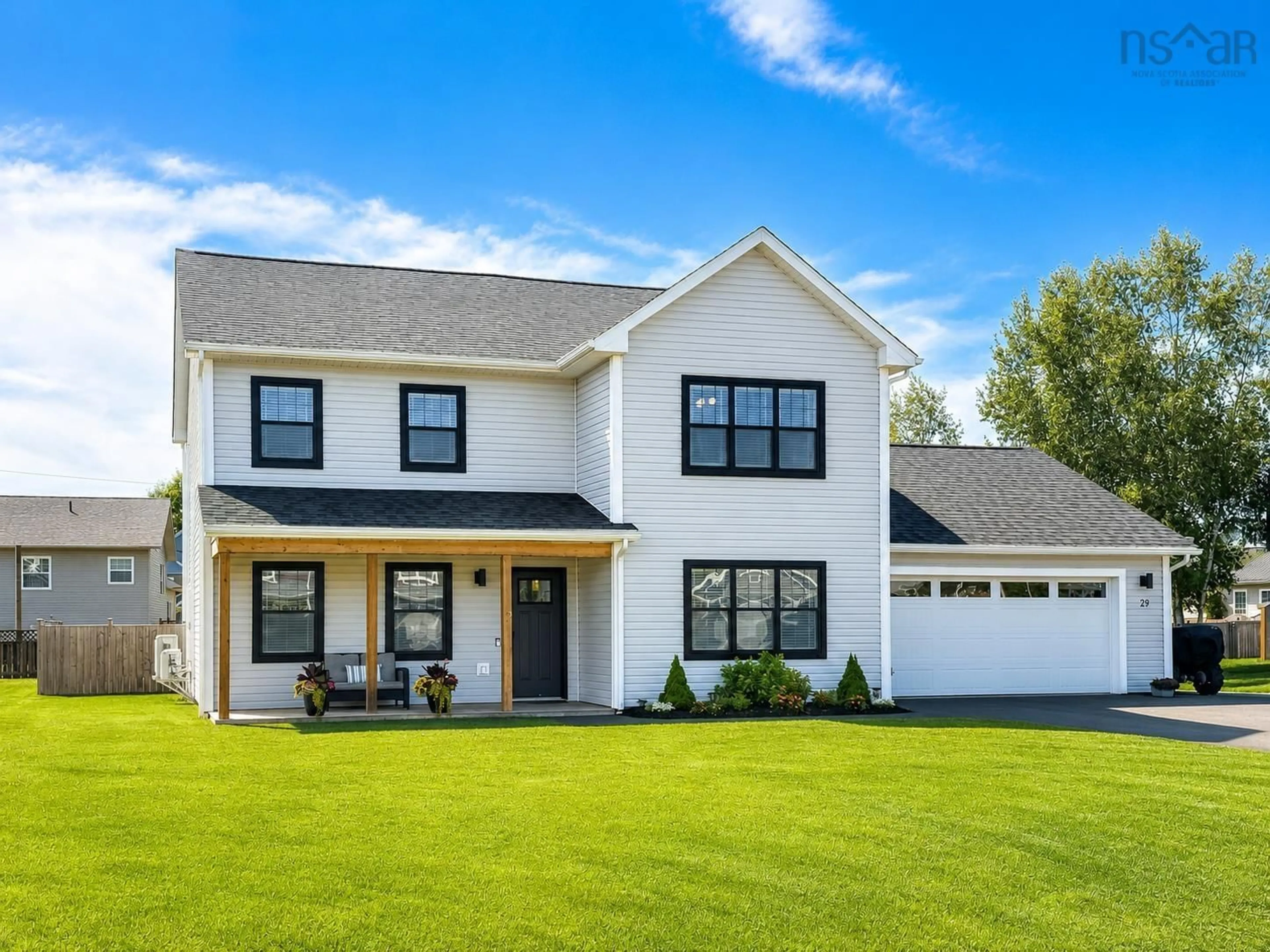 Home with vinyl exterior material, street for 29 Marilyn Crt, Kingston Nova Scotia B0P 1R0
