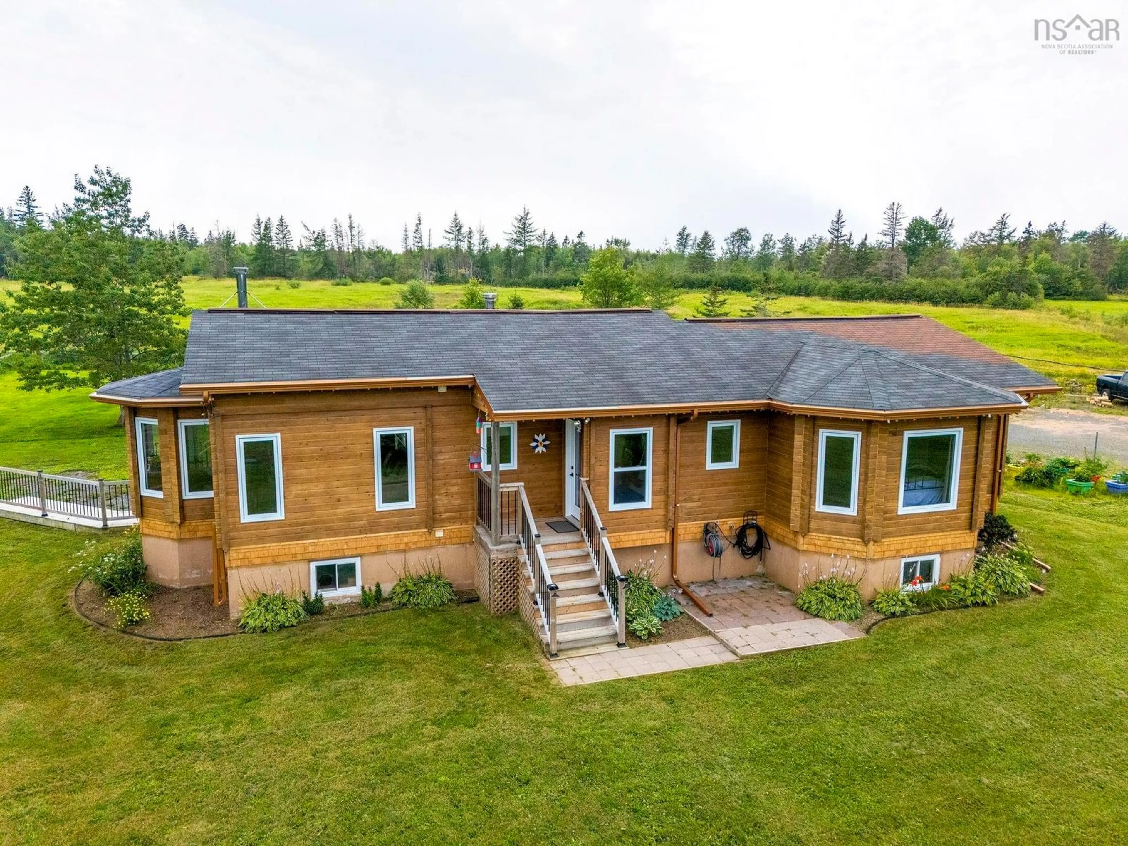 A pic from outside/outdoor area/front of a property/back of a property/a pic from drone, building for 1905 Mount Hanley Rd, Mount Hanley Nova Scotia B0S 1P0