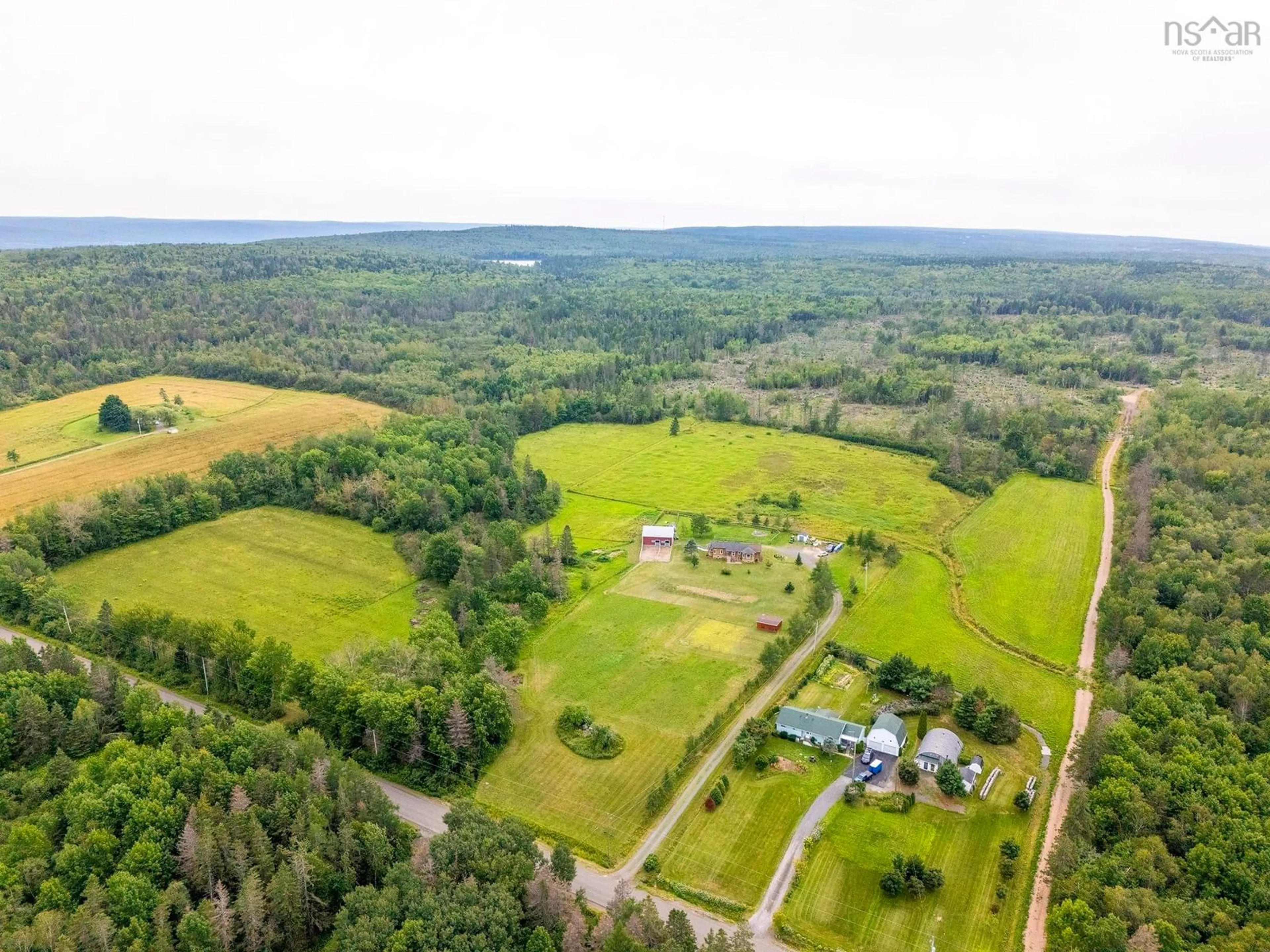 A pic from outside/outdoor area/front of a property/back of a property/a pic from drone, water/lake/river/ocean view for 1905 Mount Hanley Rd, Mount Hanley Nova Scotia B0S 1P0