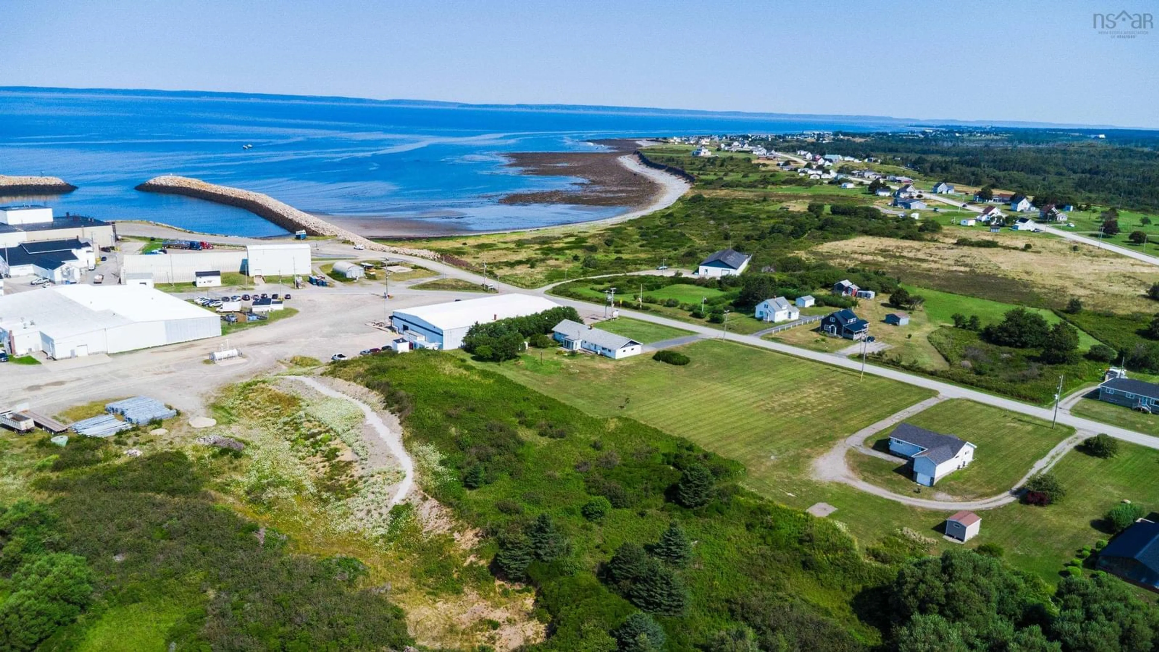 A pic from outside/outdoor area/front of a property/back of a property/a pic from drone, water/lake/river/ocean view for 76 Saulnierville Wharf Rd, Saulnierville Nova Scotia B0W 2Z0