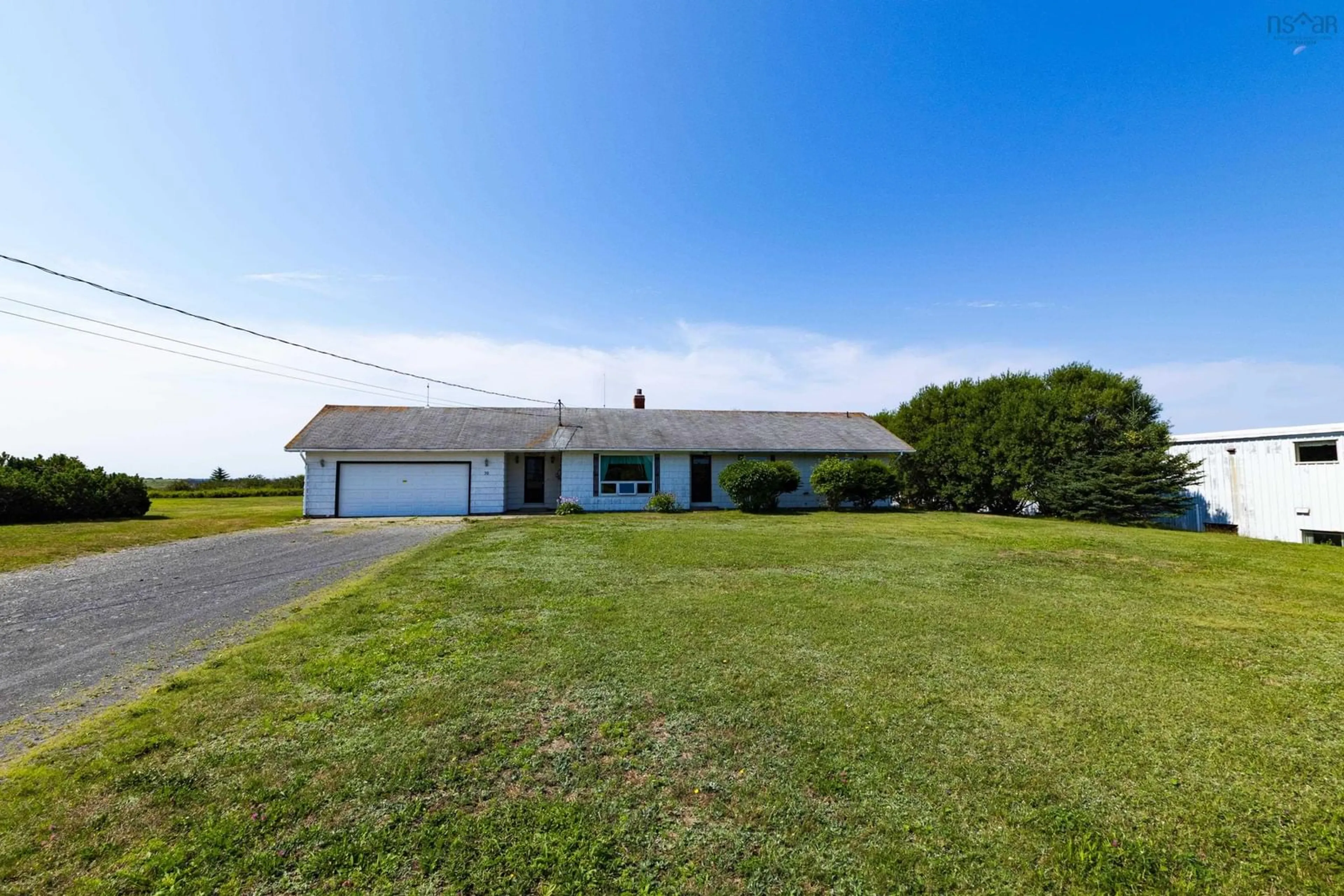 A pic from outside/outdoor area/front of a property/back of a property/a pic from drone, unknown for 76 Saulnierville Wharf Rd, Saulnierville Nova Scotia B0W 2Z0