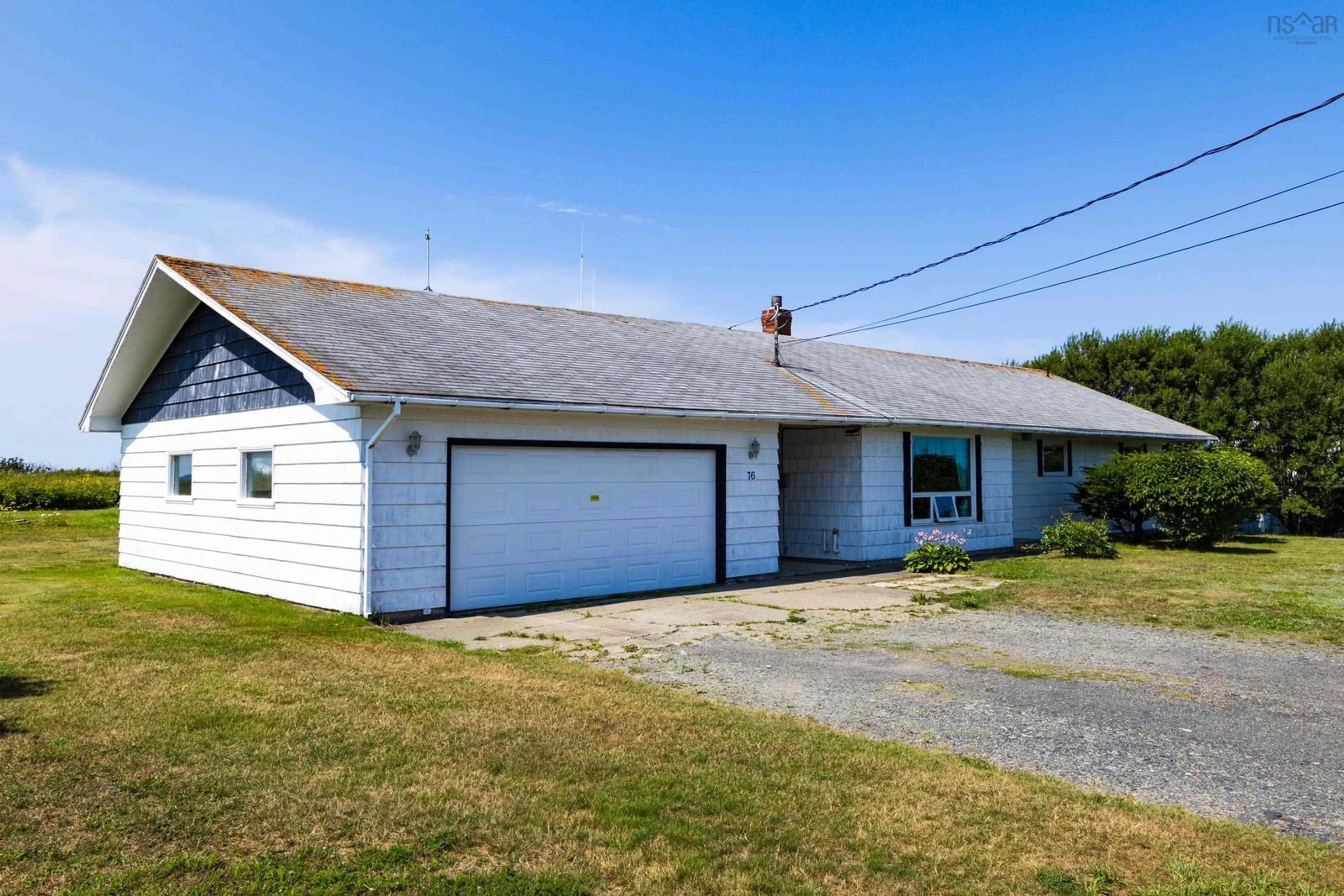 A pic from outside/outdoor area/front of a property/back of a property/a pic from drone, unknown for 76 Saulnierville Wharf Rd, Saulnierville Nova Scotia B0W 2Z0