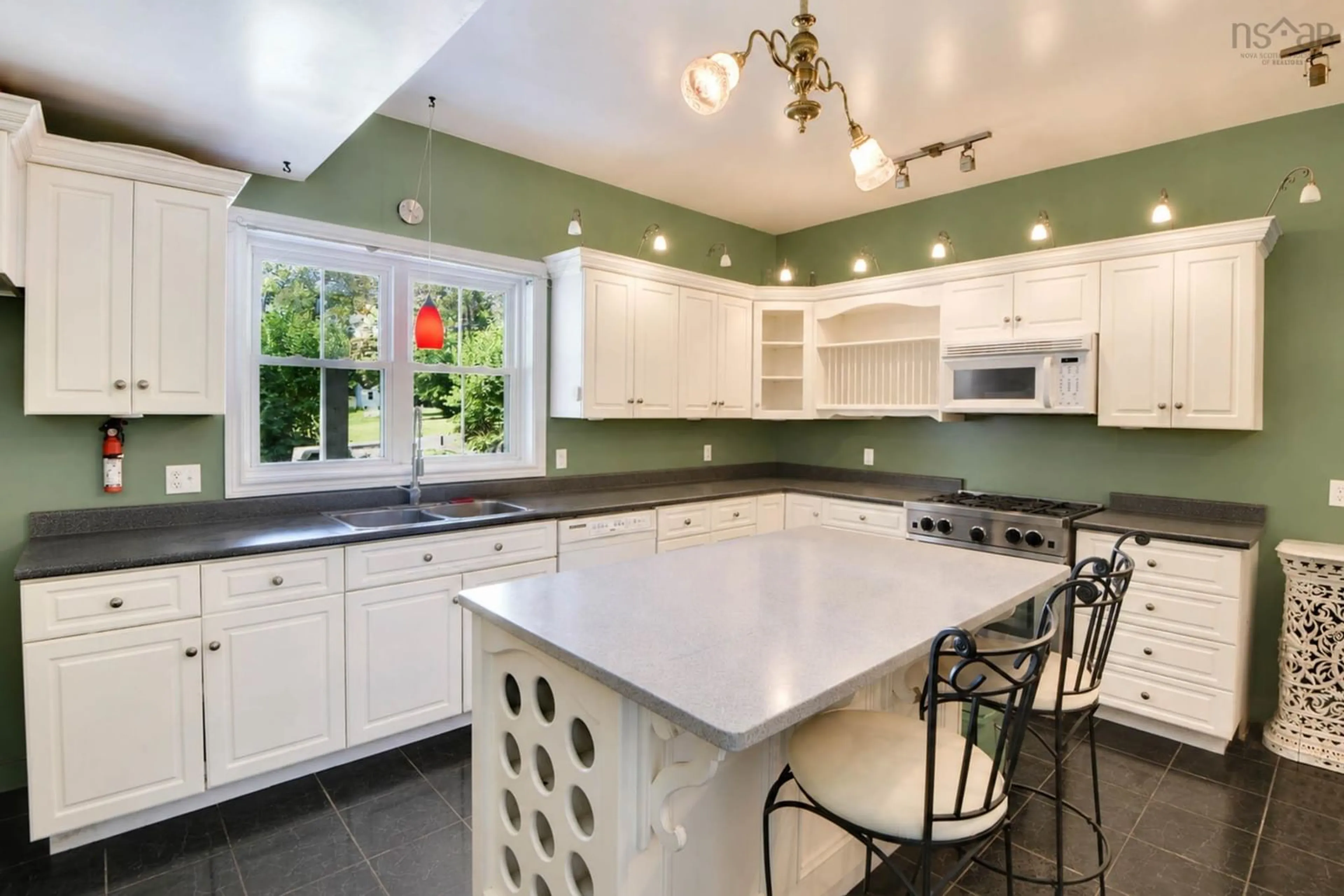 Open concept kitchen, ceramic/tile floor for 258 Faulkland Street St, Pictou Nova Scotia B0K 1H0