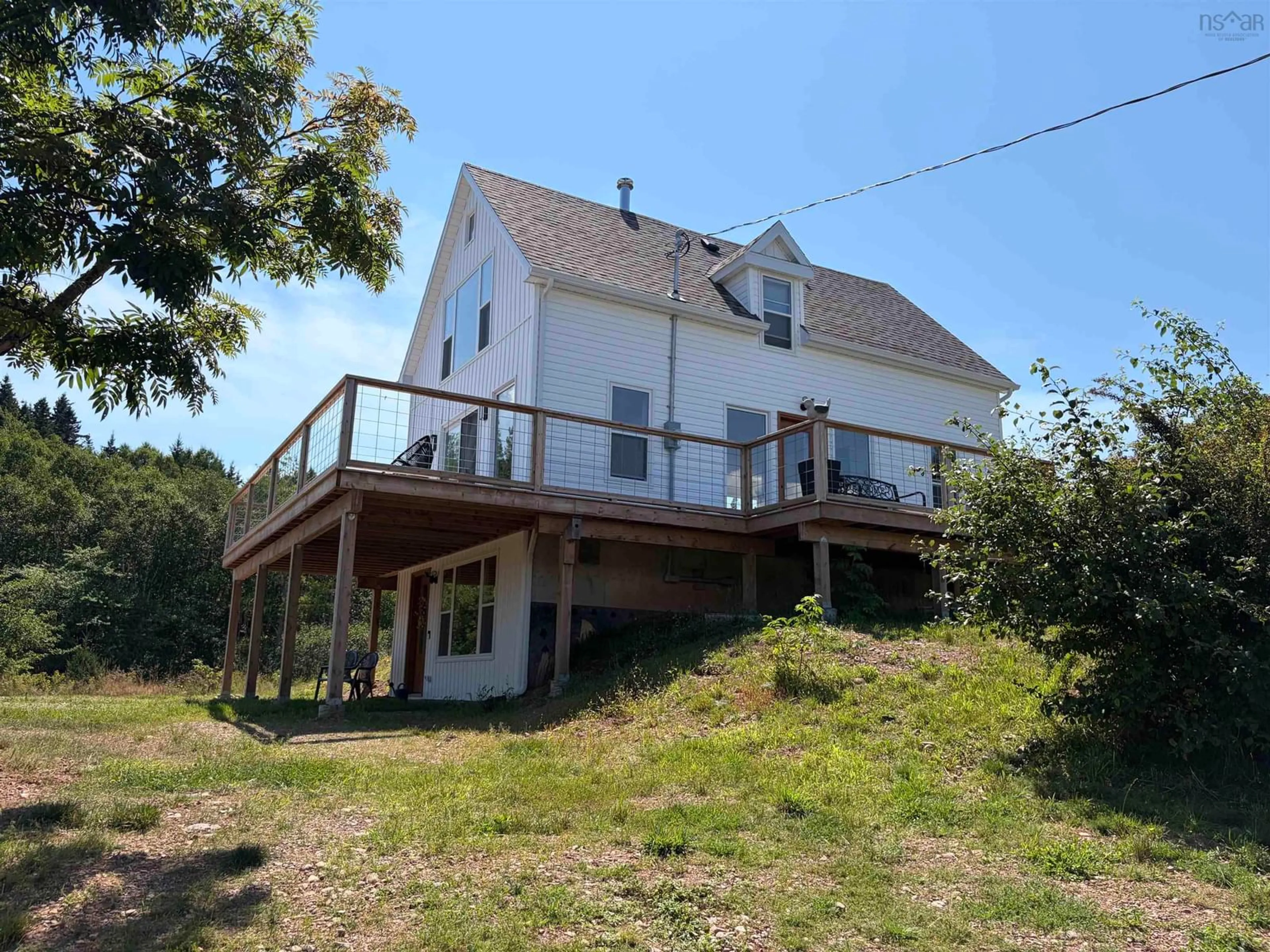 A pic from outside/outdoor area/front of a property/back of a property/a pic from drone, building for 3815 Grand Narrows Hwy, Boisdale Nova Scotia B1Y 3S6