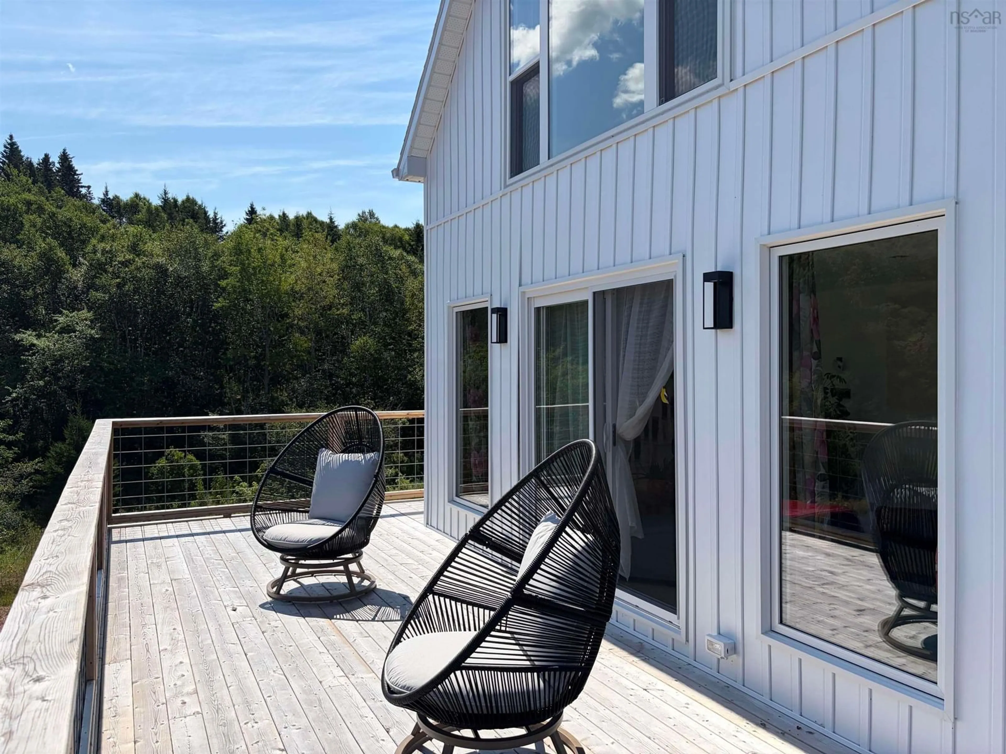 Patio, water/lake/river/ocean view for 3815 Grand Narrows Hwy, Boisdale Nova Scotia B1Y 3S6