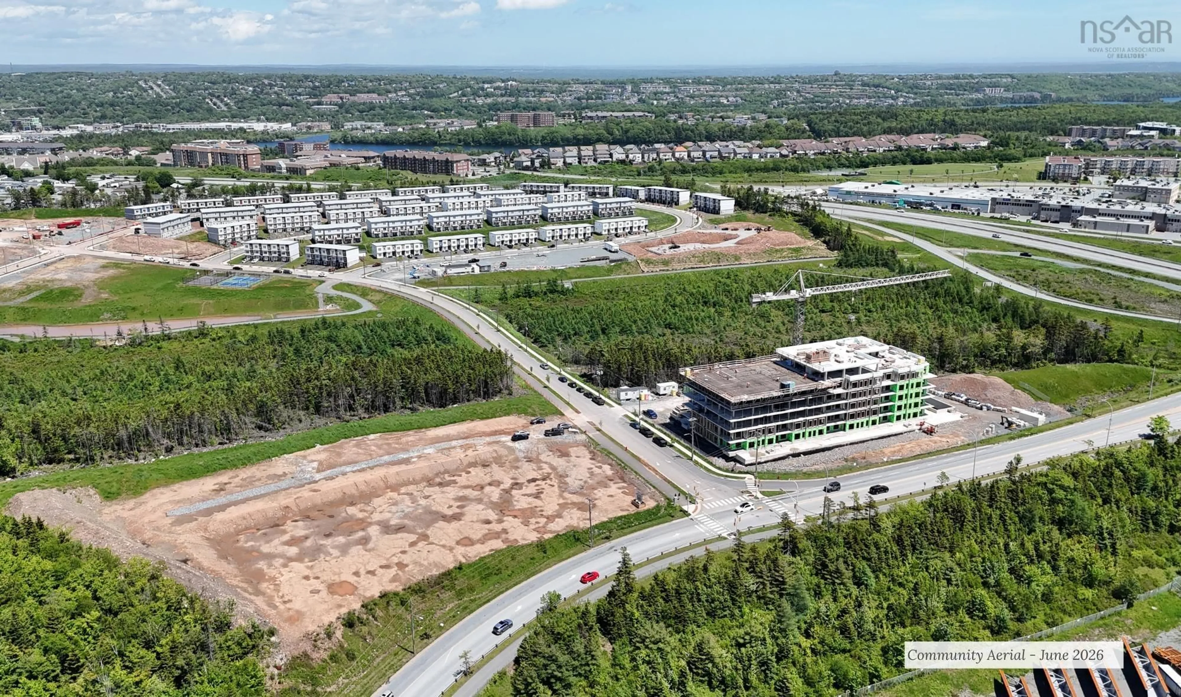 A pic from outside/outdoor area/front of a property/back of a property/a pic from drone, building for 133 Noah Ave, Dartmouth Nova Scotia B2Y 0G8