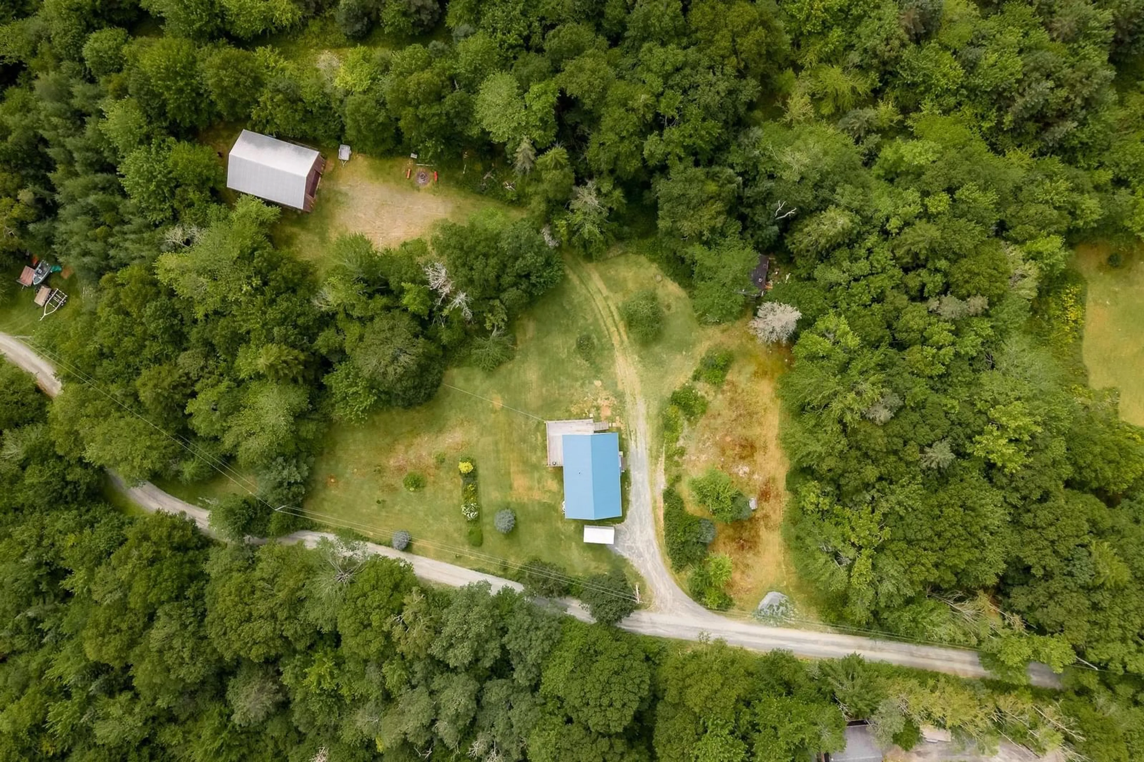 A pic from outside/outdoor area/front of a property/back of a property/a pic from drone, forest/trees view for 359 Myra Rd, Porters Lake Nova Scotia B3E 1G2