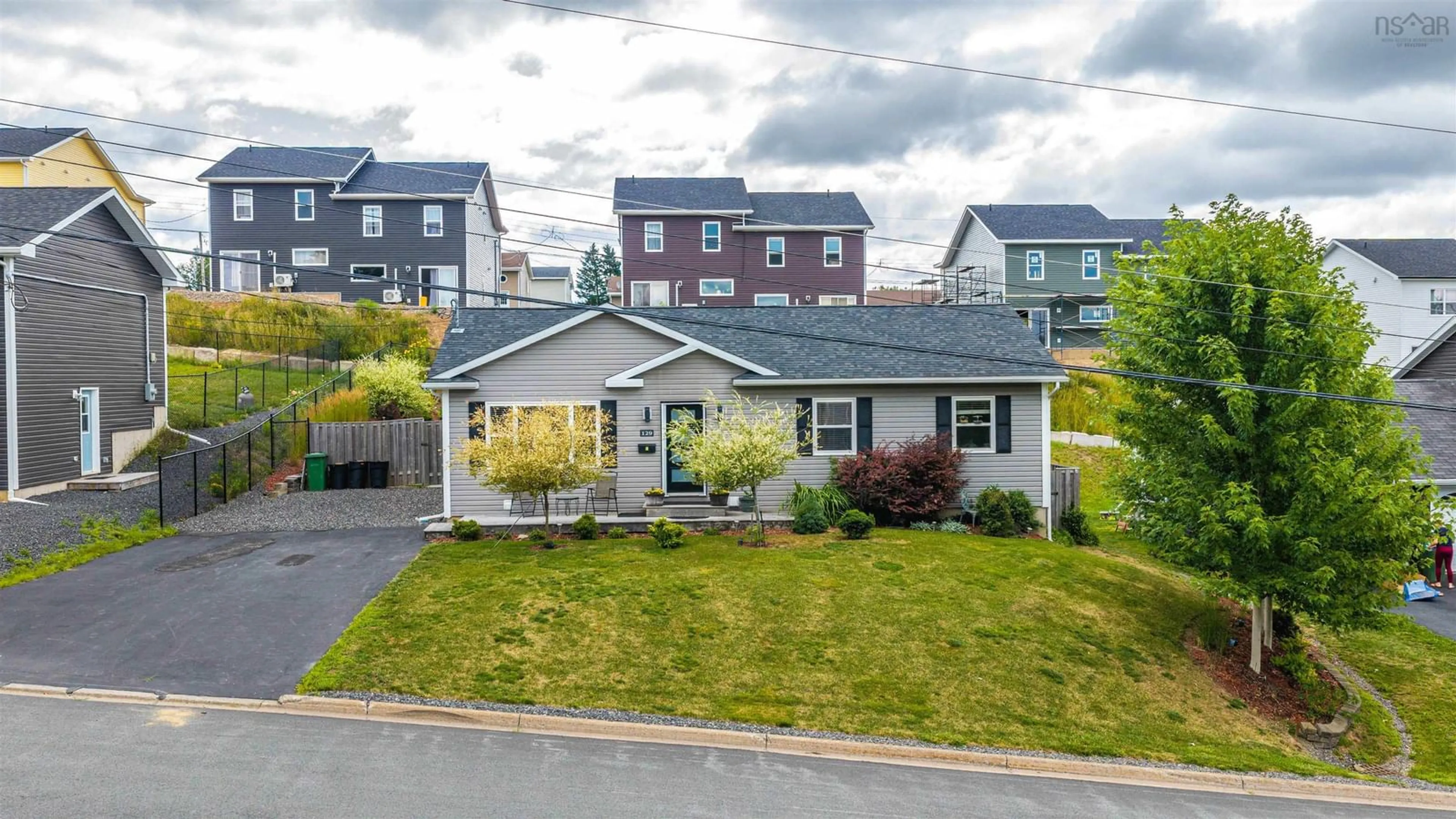 Home with vinyl exterior material, street for 129 Birchview Cres, New Glasgow Nova Scotia B2H 5T6