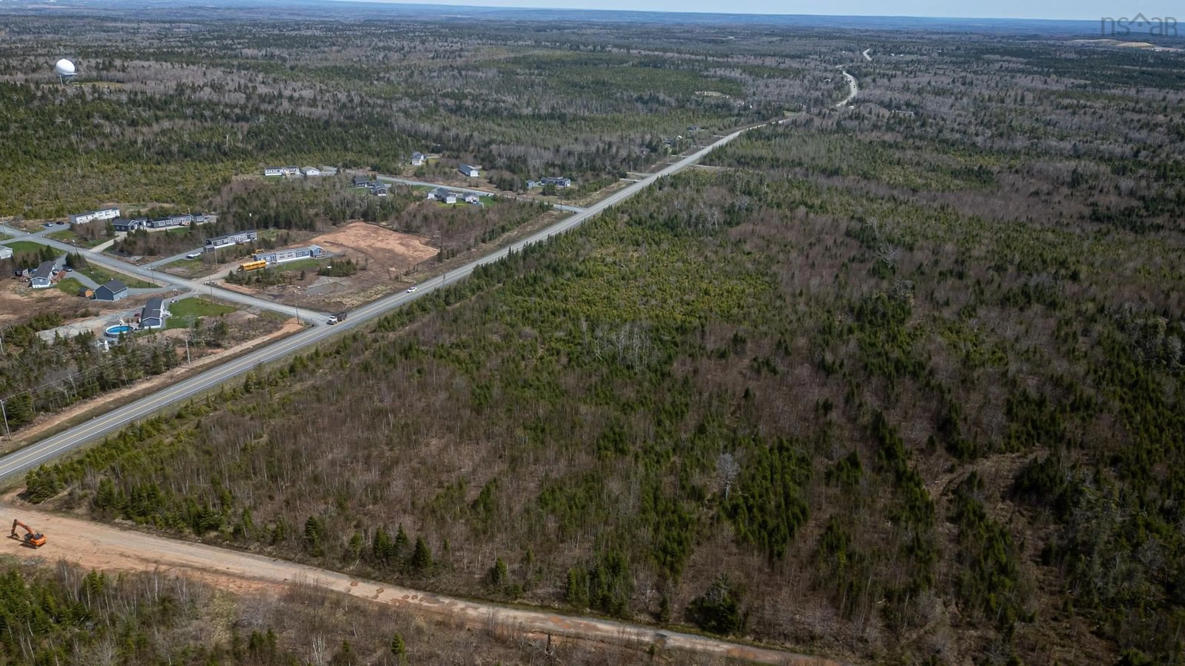 A pic from outside/outdoor area/front of a property/back of a property/a pic from drone, forest/trees view for Old Guysborough Rd #Lot 11, Devon Nova Scotia B2T 1K8