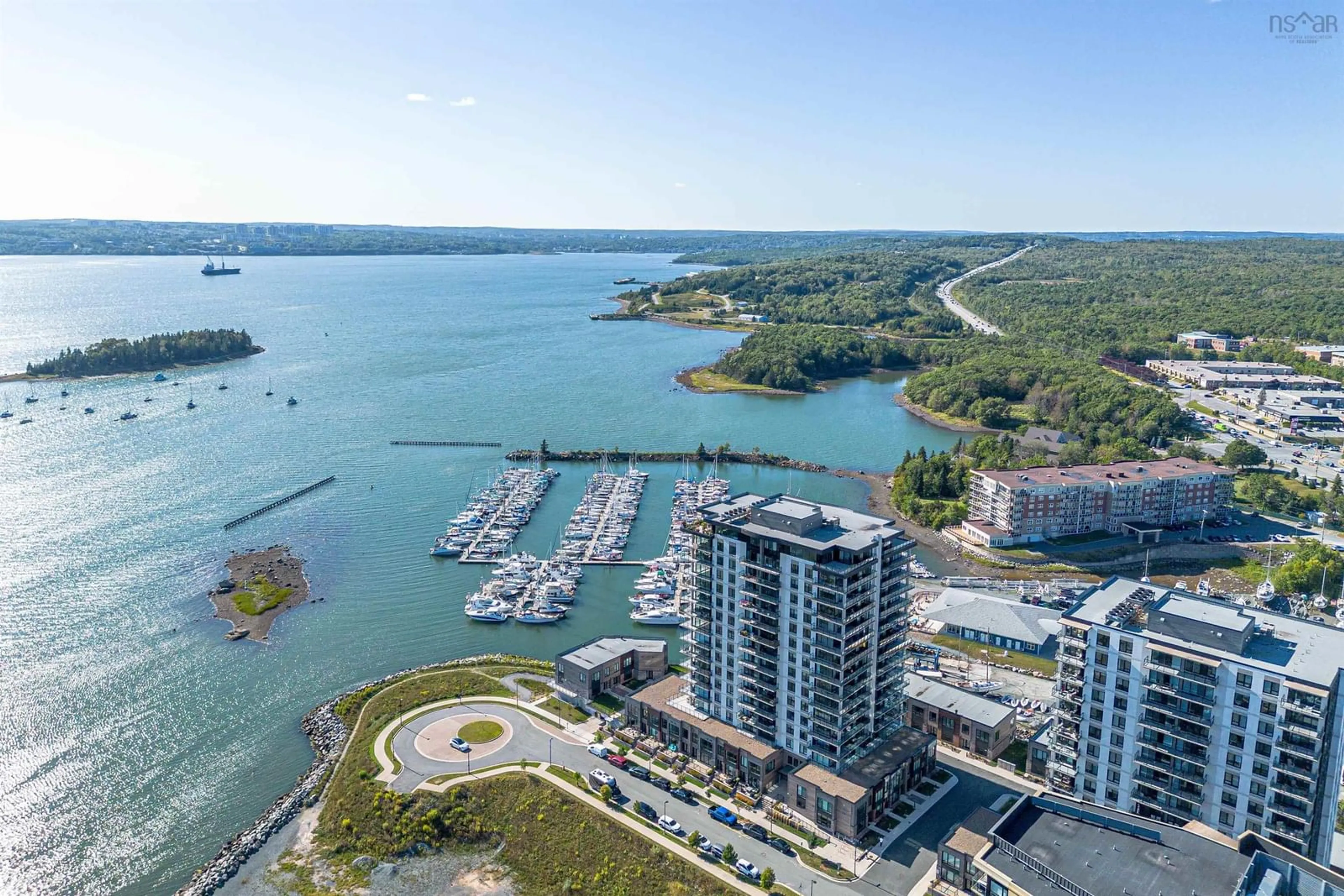 A pic from outside/outdoor area/front of a property/back of a property/a pic from drone, water/lake/river/ocean view for 72 Seapoint Rd #406, Dartmouth Nova Scotia B3B 0R8