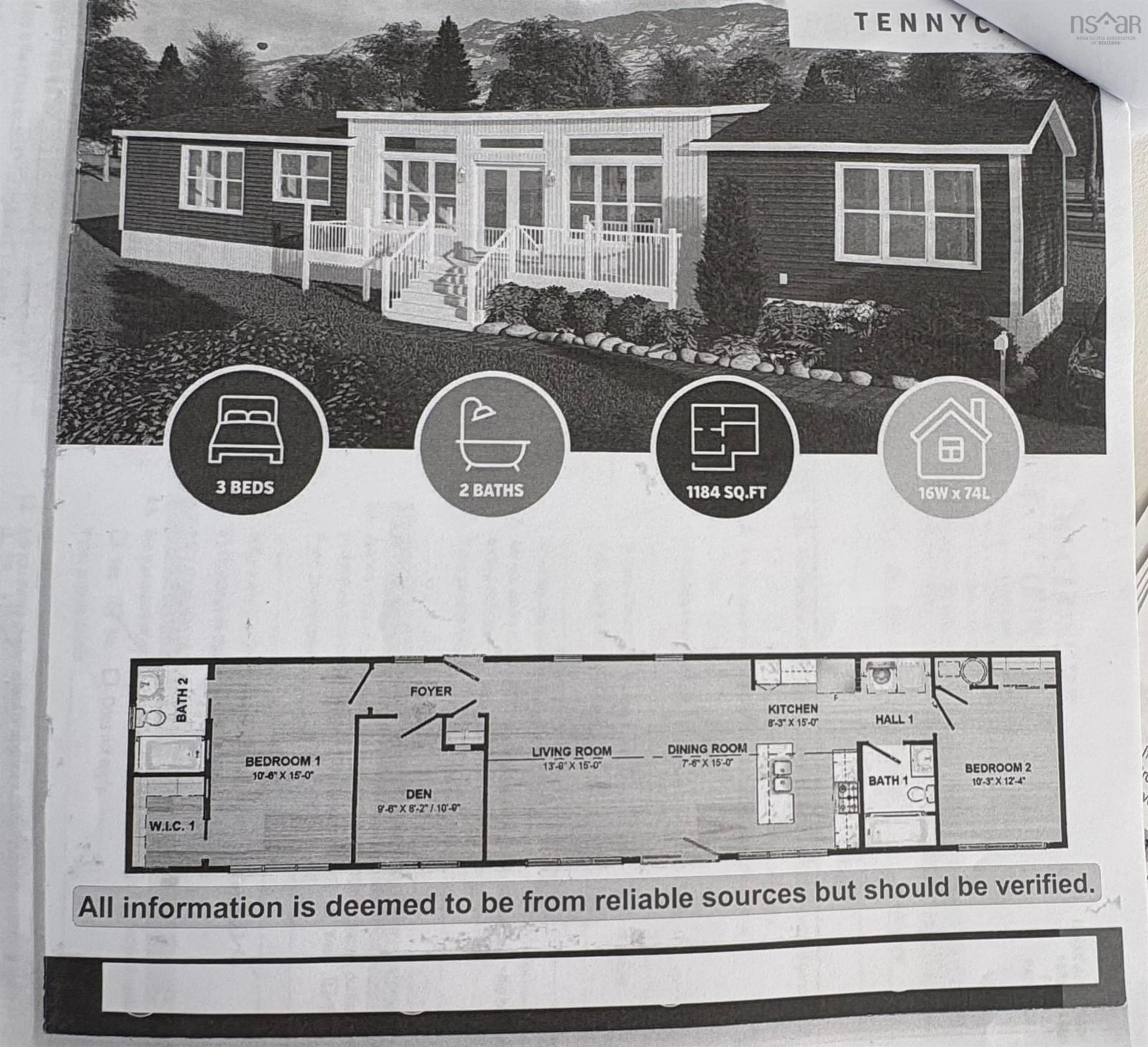 Floor plan for 23 Sunrise Crt #16-4, Upper Onslow Nova Scotia B6L 0E9