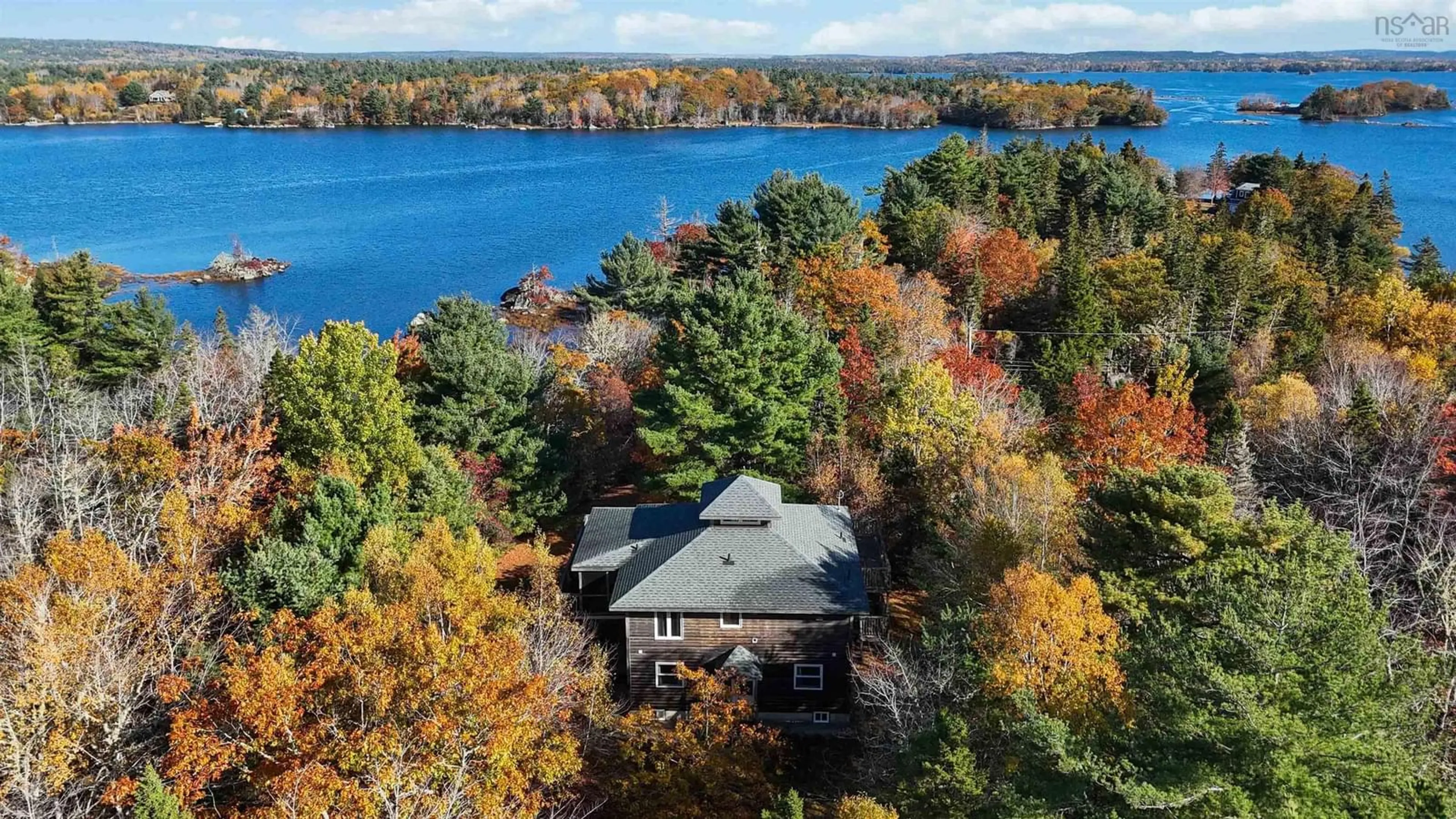 A pic from outside/outdoor area/front of a property/back of a property/a pic from drone, water/lake/river/ocean view for 437 Southwest Cove Rd, Port Medway Nova Scotia B0J 2T0