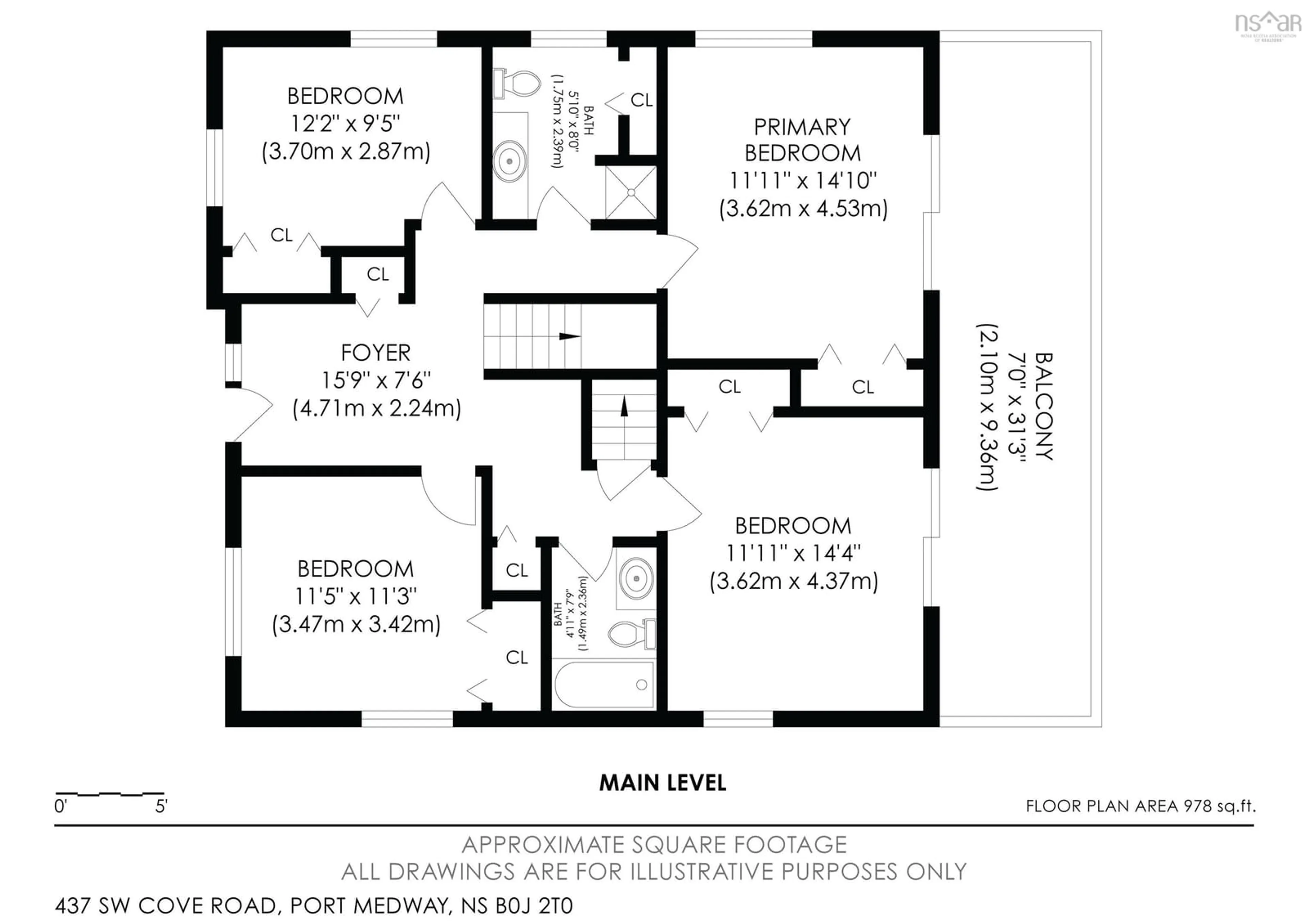 Floor plan for 437 Southwest Cove Rd, Port Medway Nova Scotia B0J 2T0