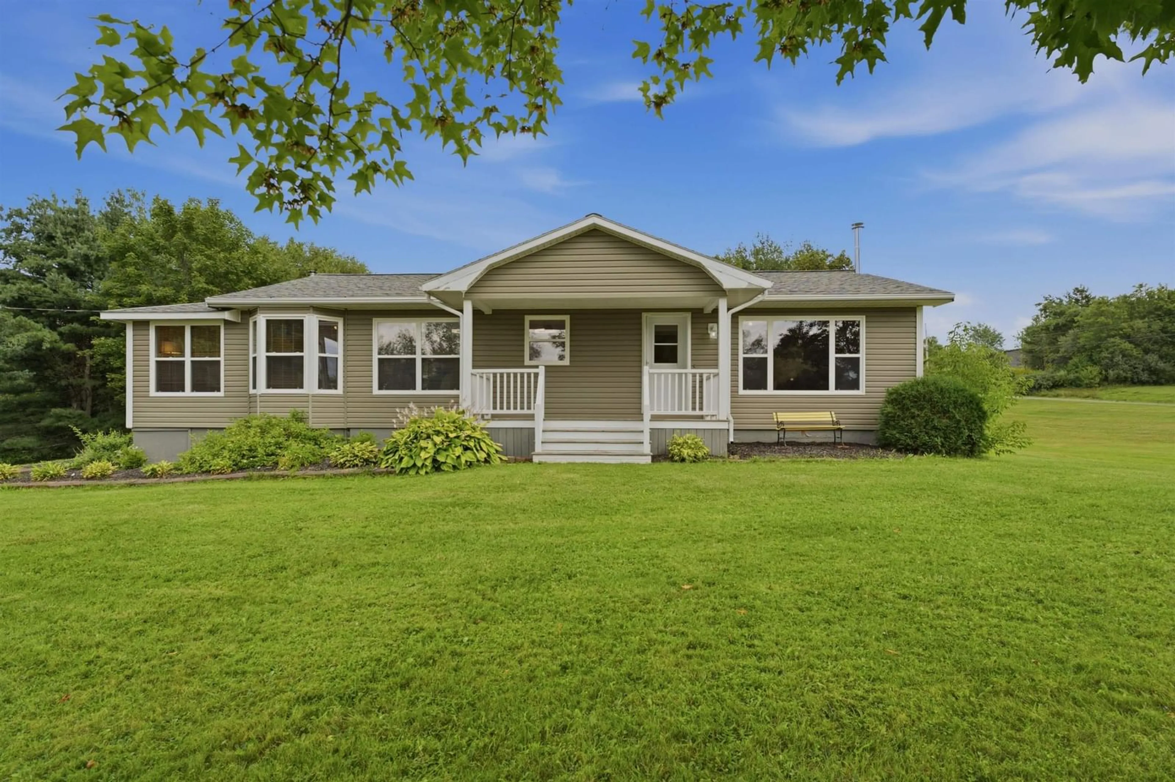 Home with vinyl exterior material, street for 117 Dill Rd, Currys Corner Nova Scotia B0N 2T0