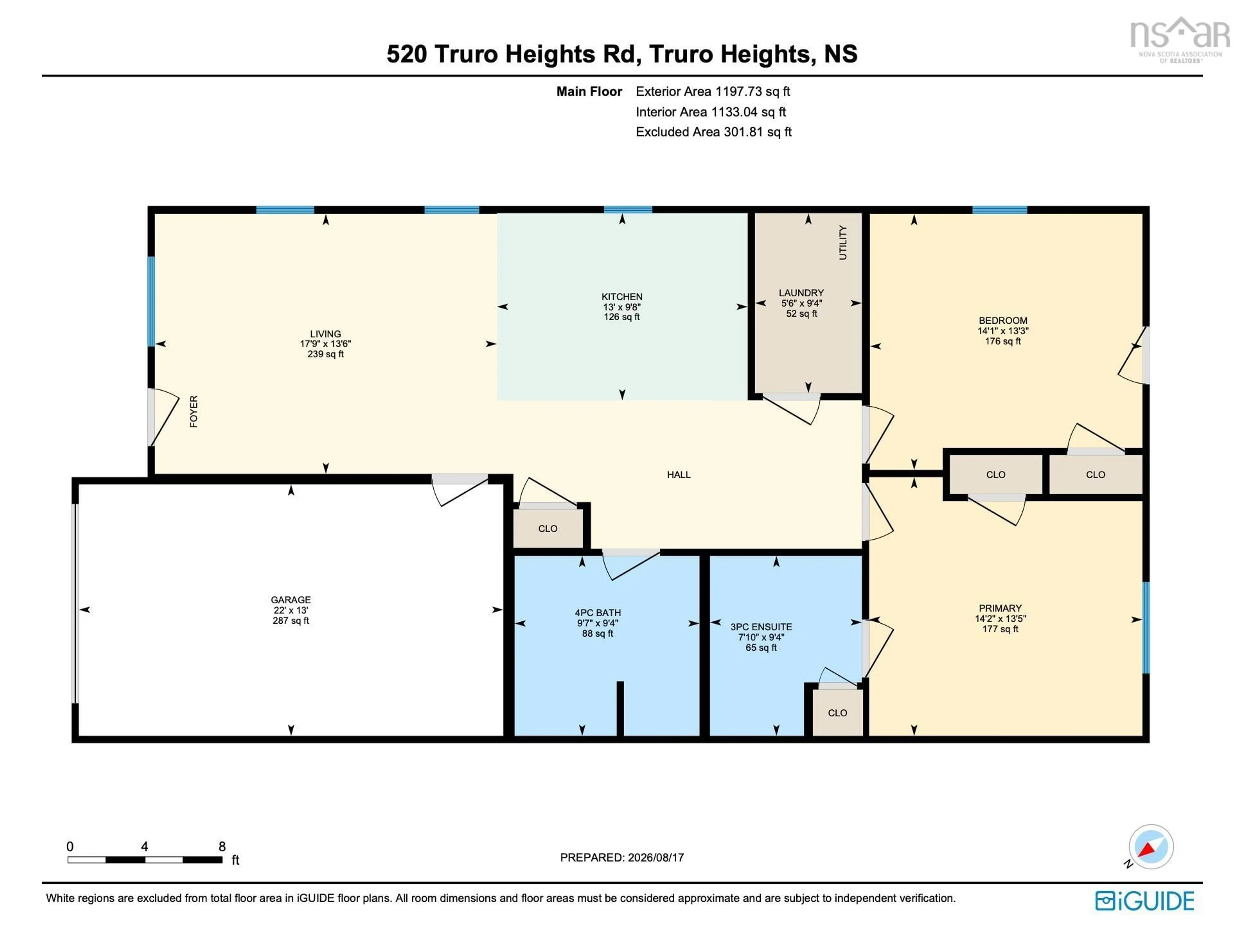 Floor plan for 520 Truro Heights Rd, Truro Heights Nova Scotia B6L 1Y1