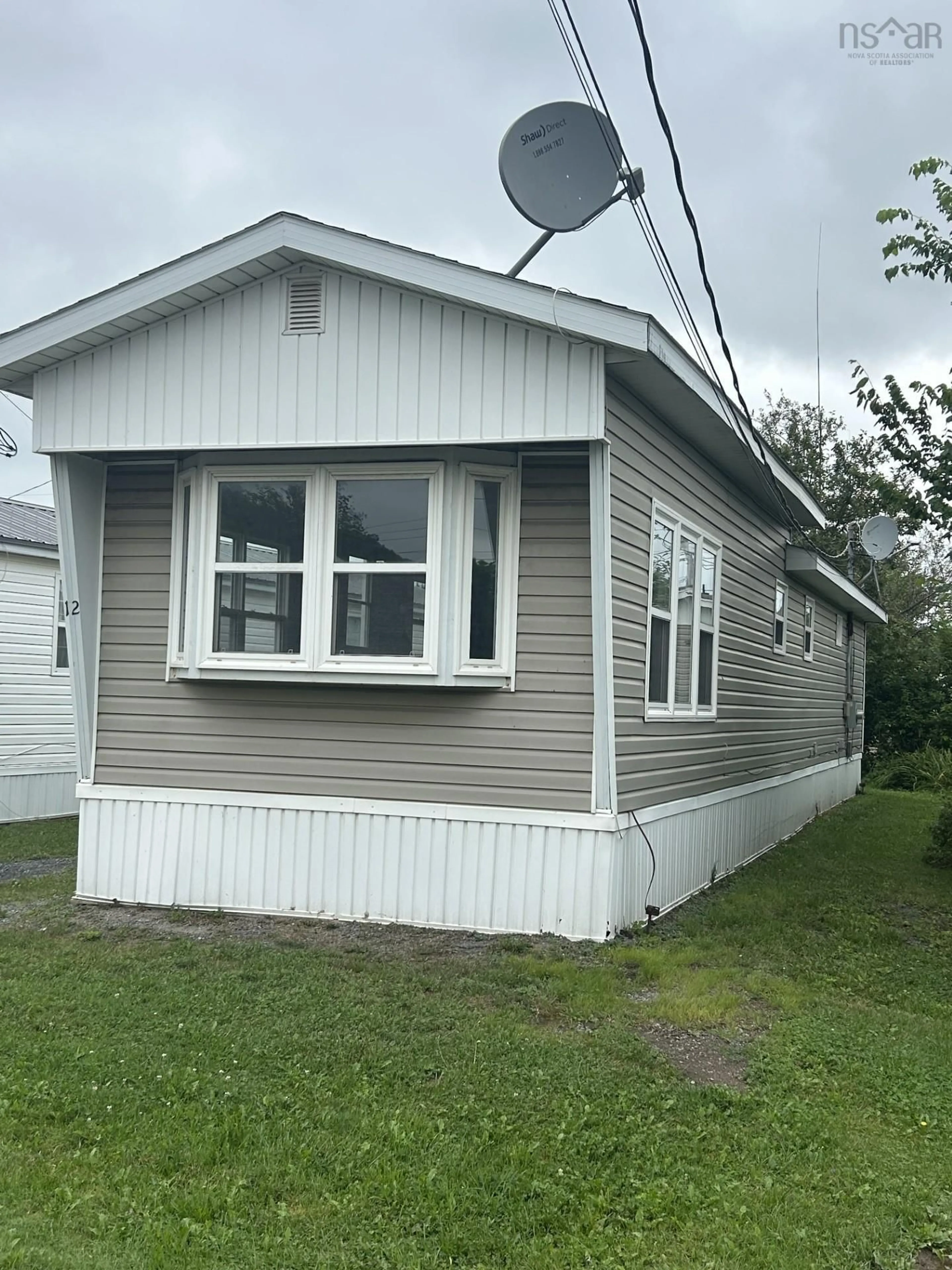 Home with vinyl exterior material, street for 12 Twin Rivers Trailer Crt, Stellarton Nova Scotia B0K 1S0