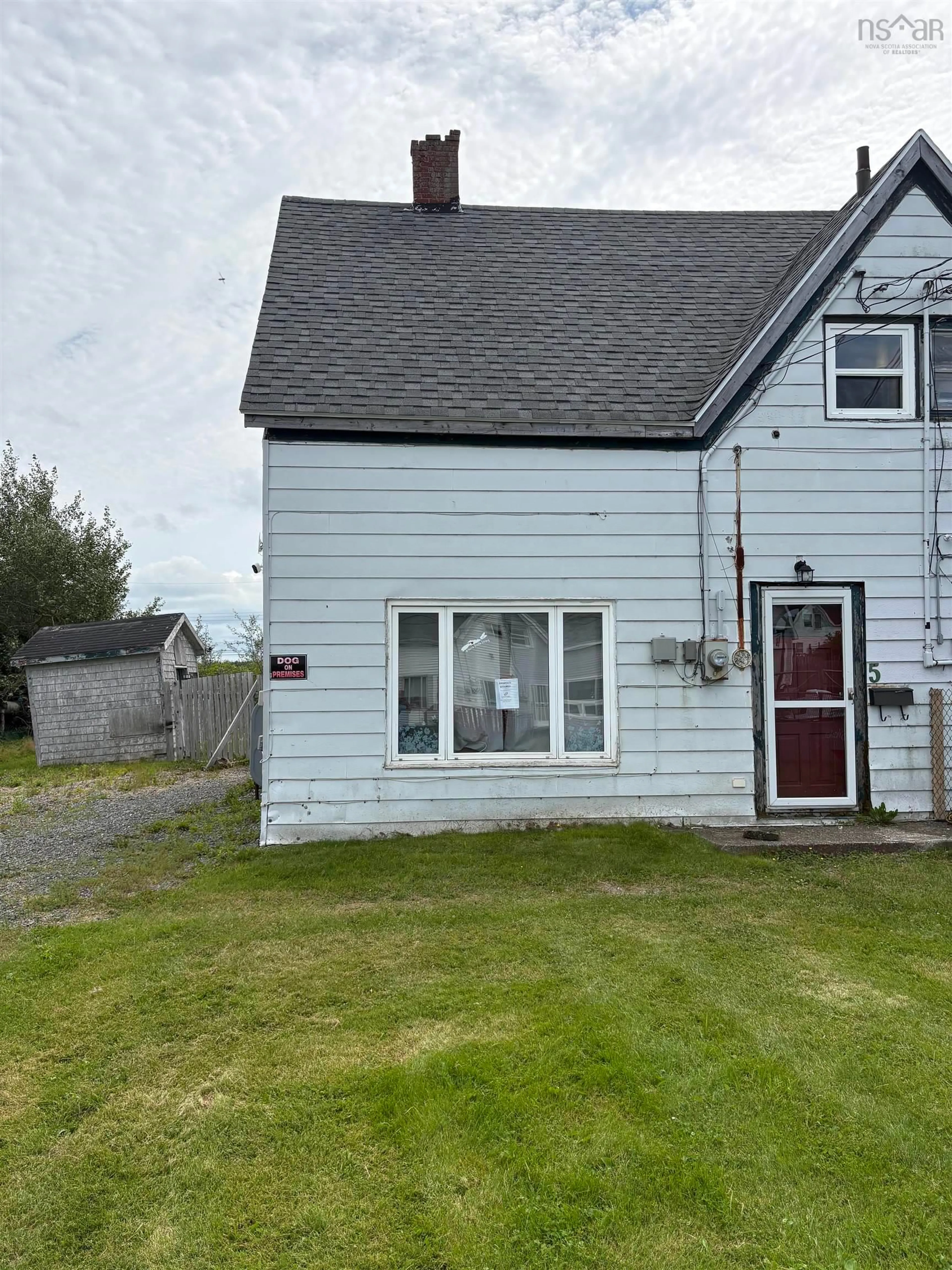 A pic from outside/outdoor area/front of a property/back of a property/a pic from drone, street for 5 International St, Glace Bay Nova Scotia B1A 3P8
