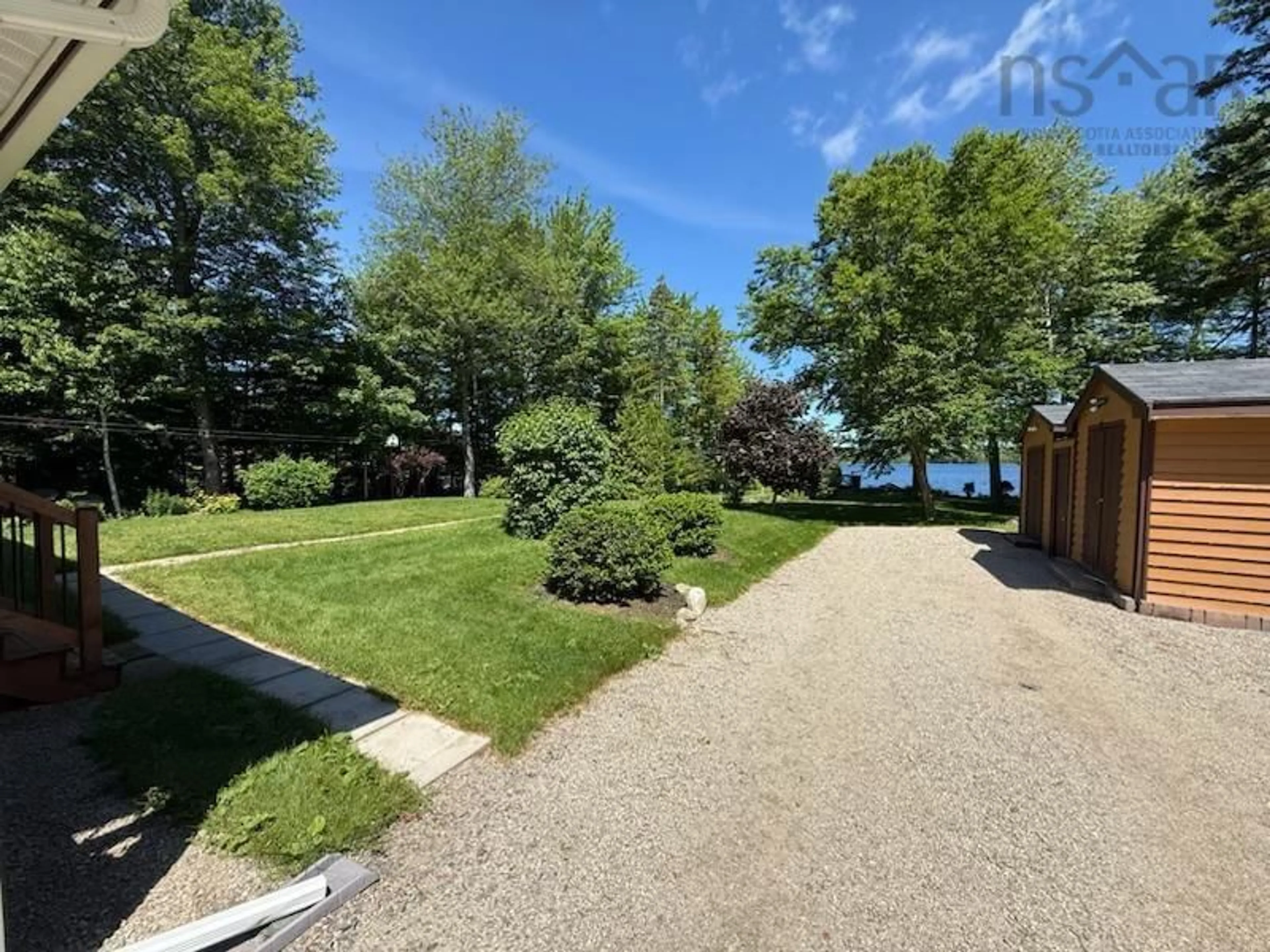 A pic from outside/outdoor area/front of a property/back of a property/a pic from drone, water/lake/river/ocean view for 198 Spruce Dr, Barss Corner Nova Scotia B0R 1E0