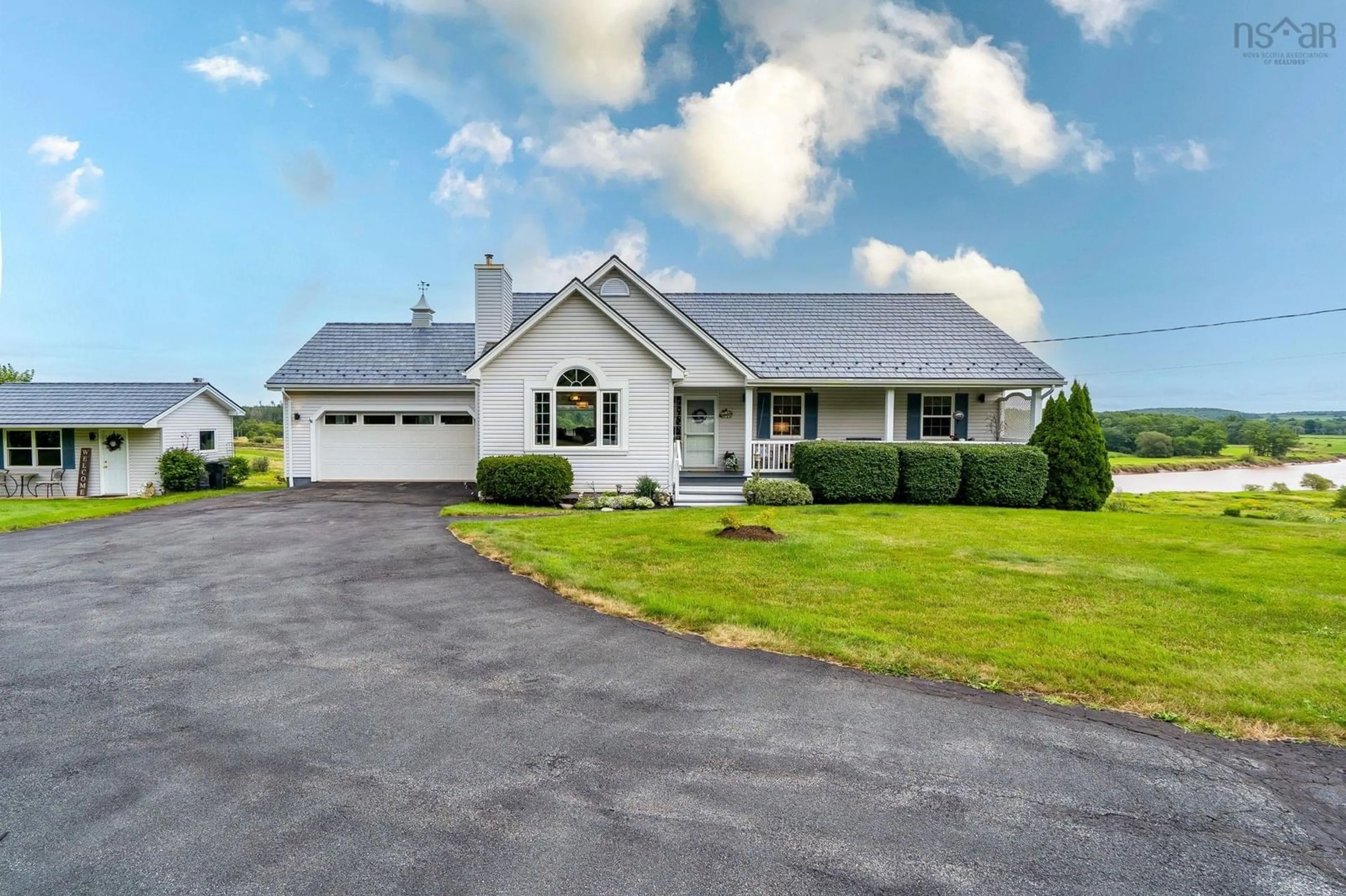 Home with vinyl exterior material, street for 66 Highway 224, Shubenacadie Nova Scotia B0N 2H0