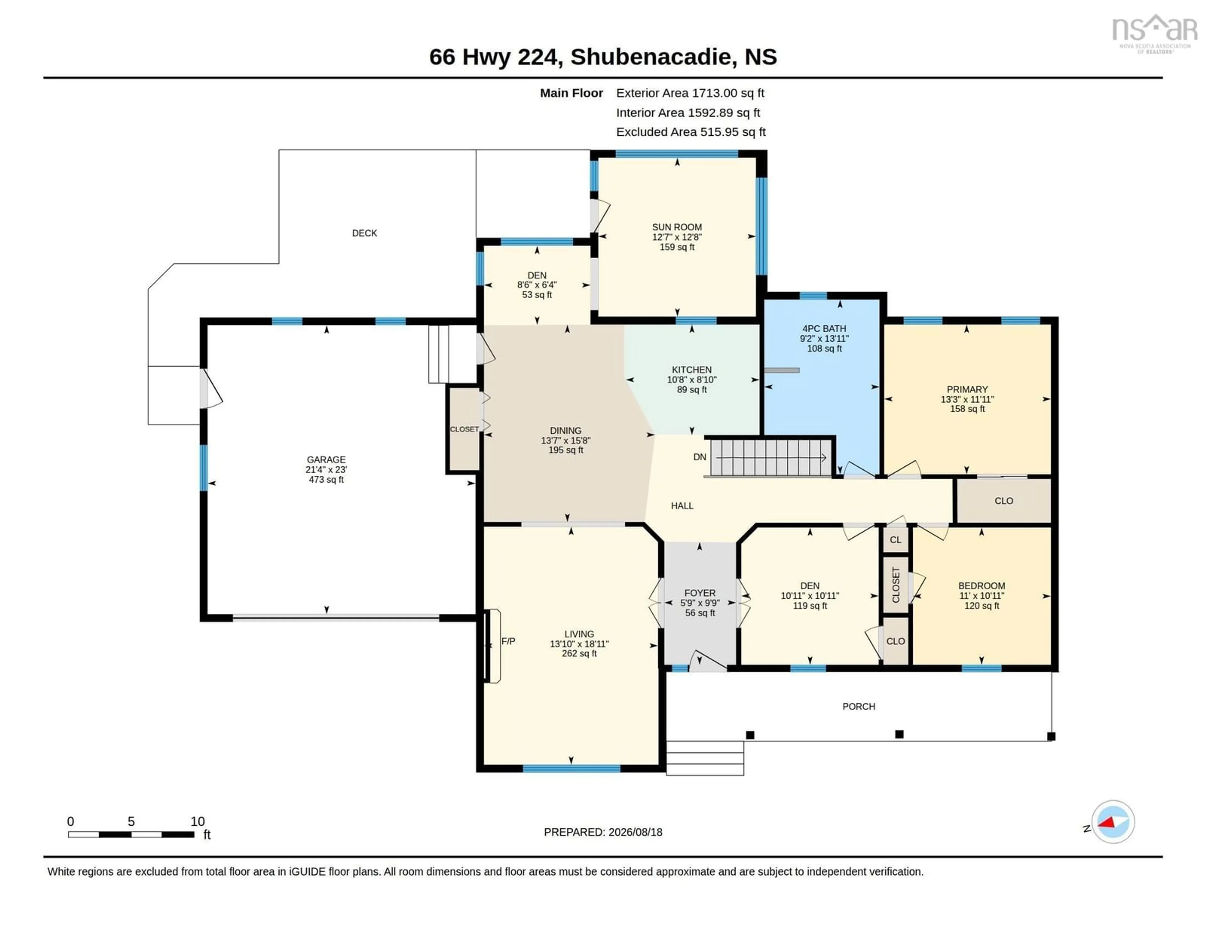 Floor plan for 66 Highway 224, Shubenacadie Nova Scotia B0N 2H0