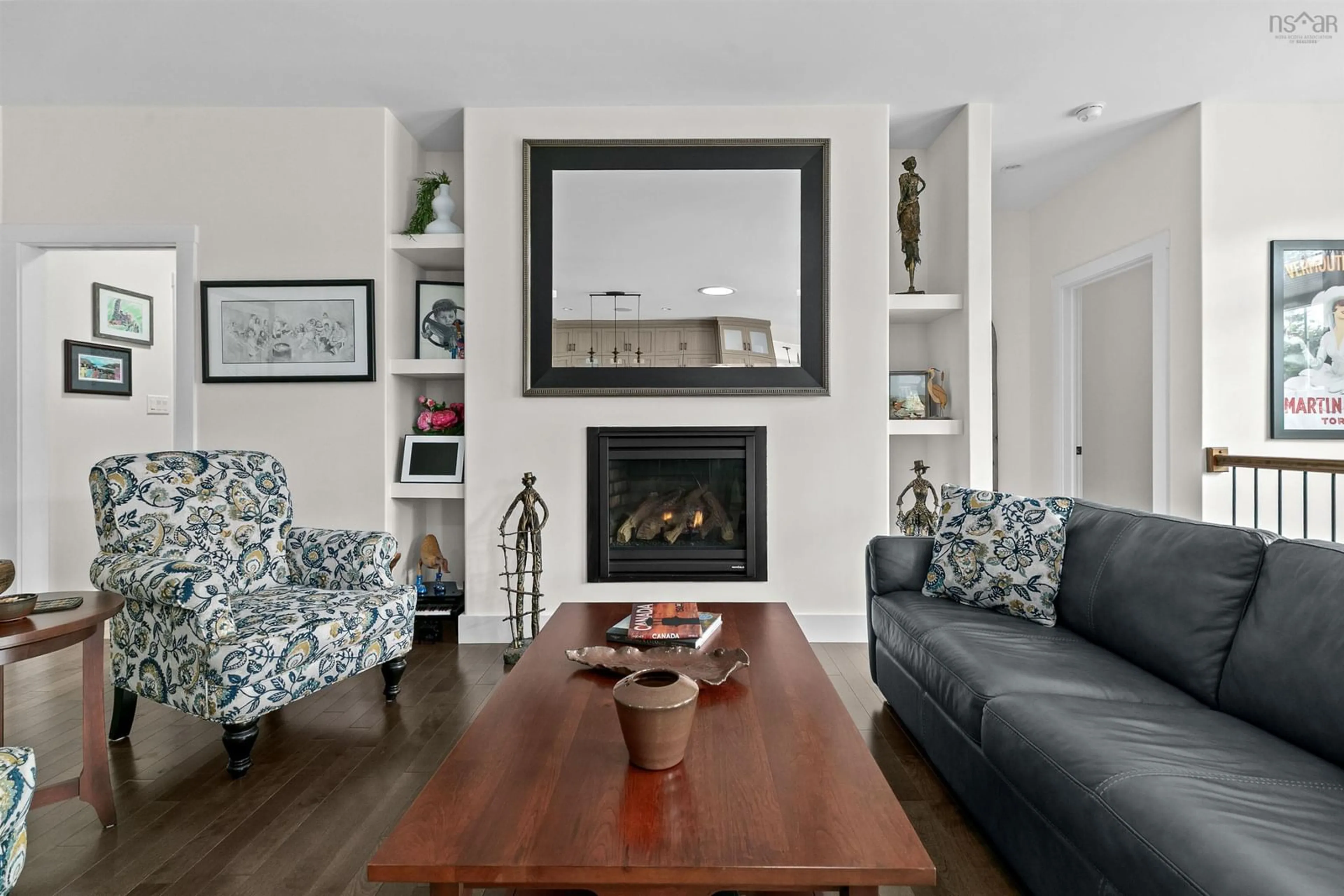 Living room with furniture, wood/laminate floor for 556 Duart Ave, Fall River Nova Scotia B2T 0L8