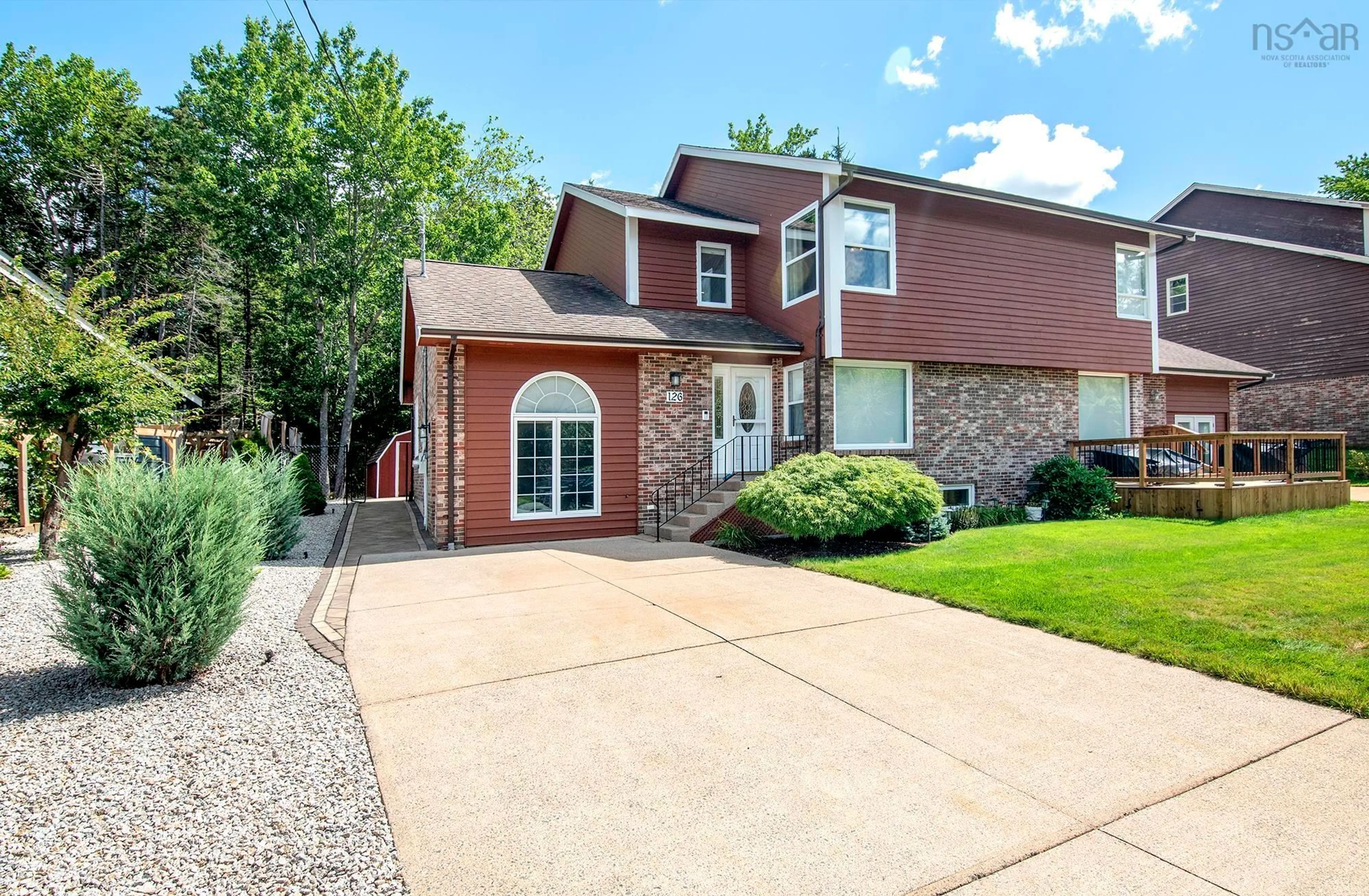 Home with brick exterior material, street for 126 Millrun Cres, Bedford Nova Scotia B4A 1H7
