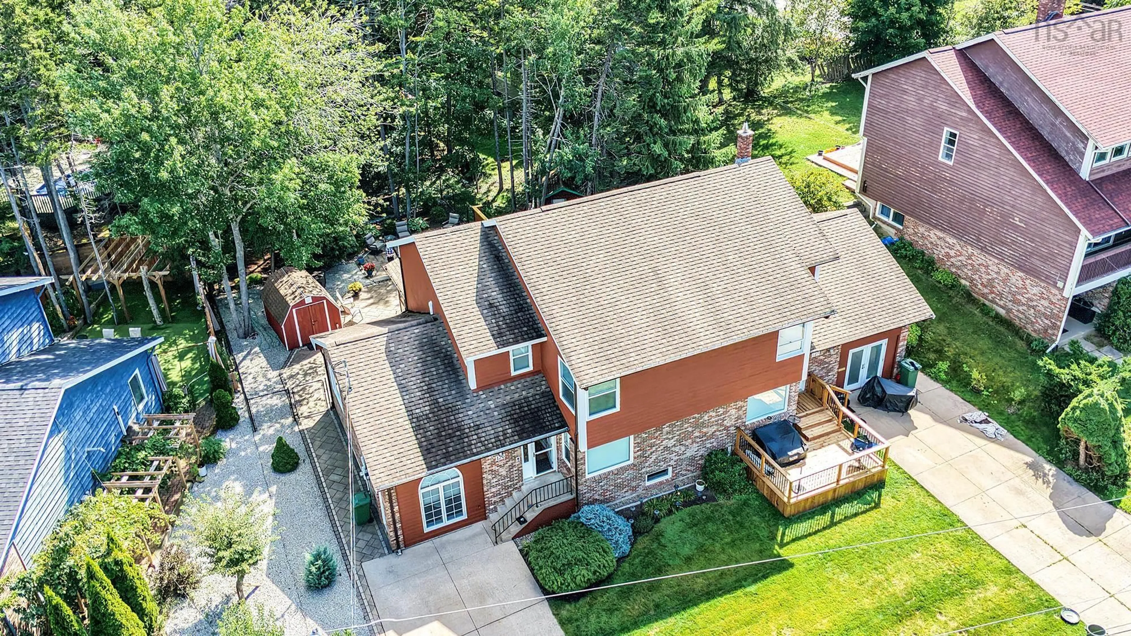 A pic from outside/outdoor area/front of a property/back of a property/a pic from drone, street for 126 Millrun Cres, Bedford Nova Scotia B4A 1H7