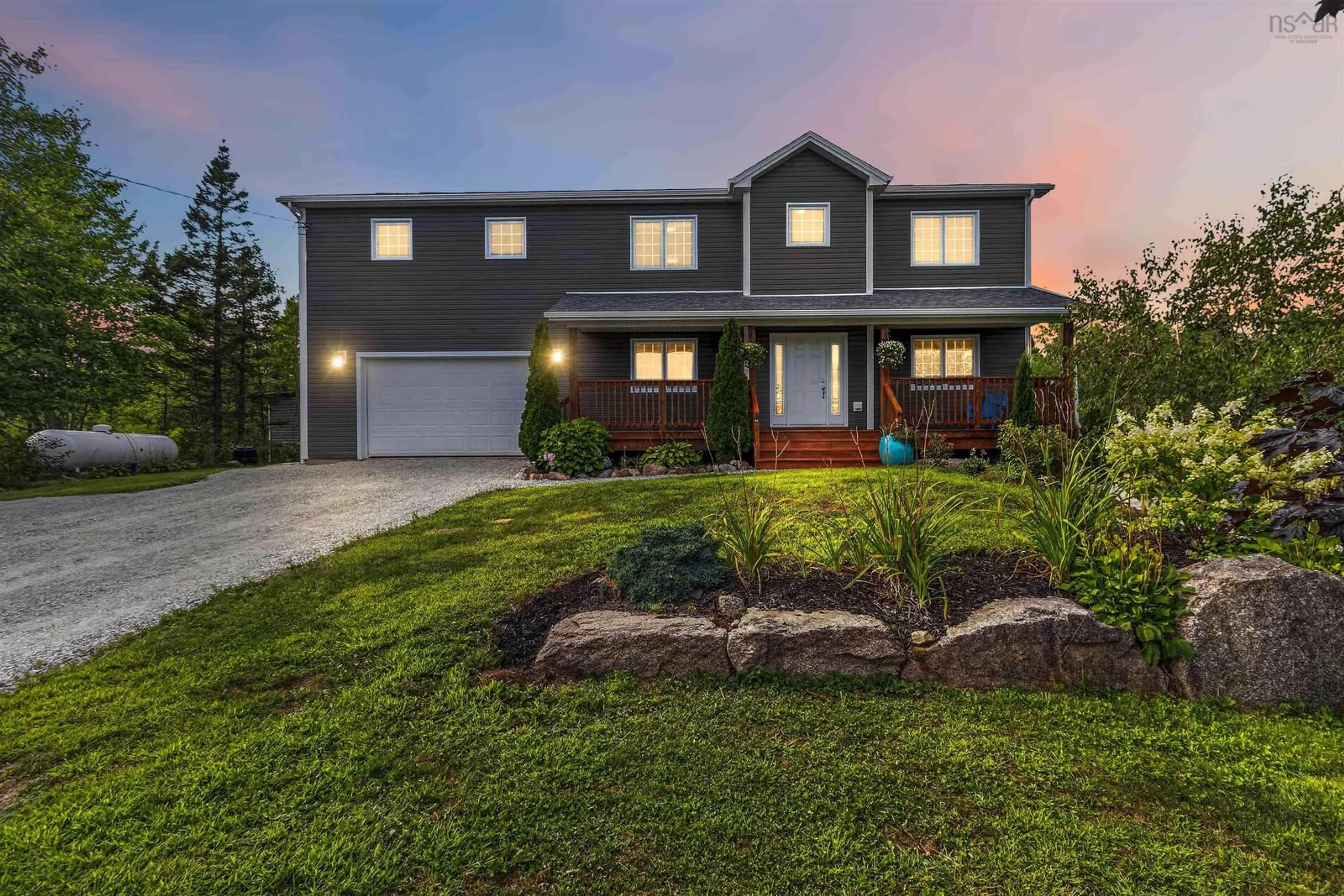 Home with vinyl exterior material, street for 43 Juniper Way, Hubley Nova Scotia B3Z 1A7