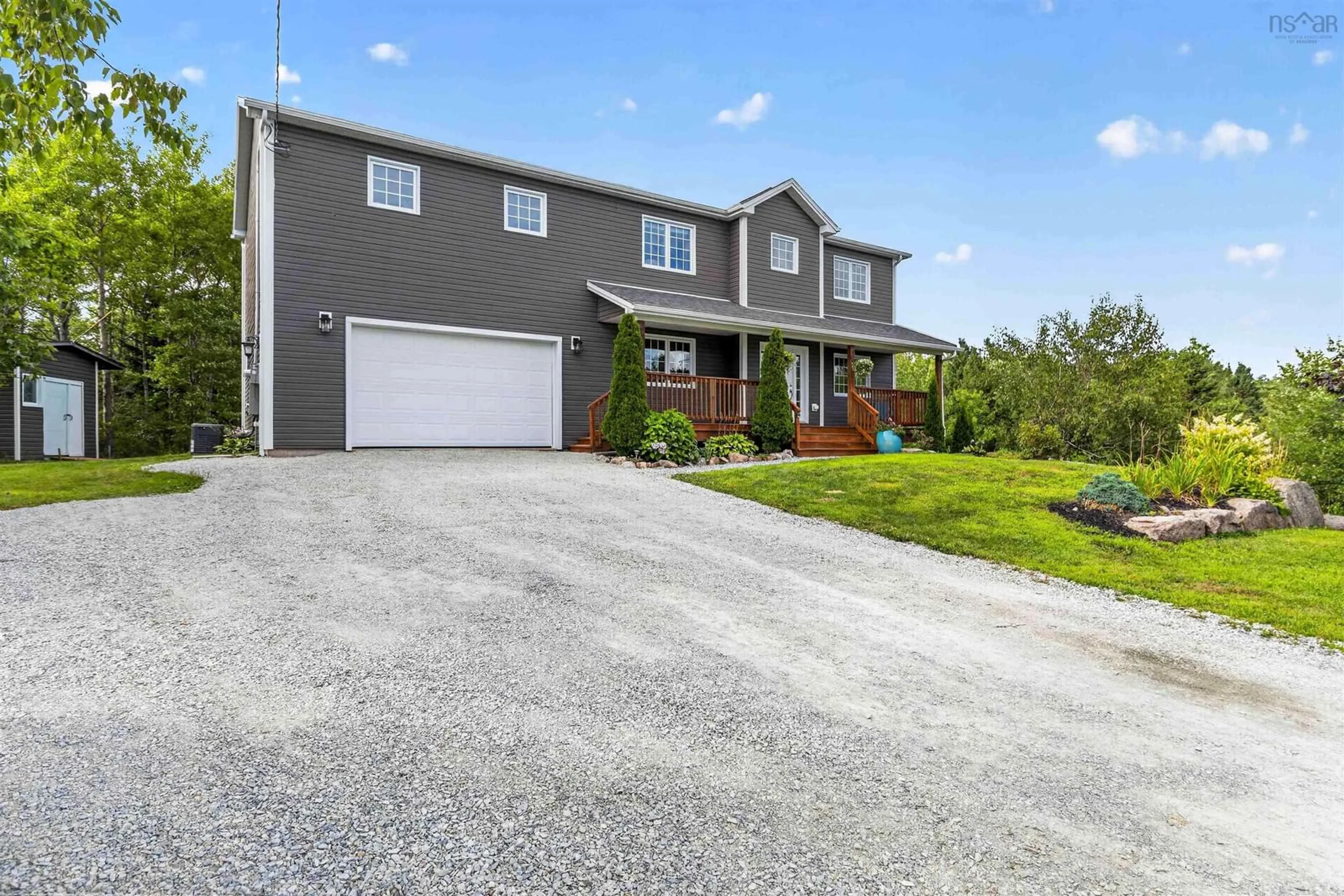 A pic from outside/outdoor area/front of a property/back of a property/a pic from drone, street for 43 Juniper Way, Hubley Nova Scotia B3Z 1A7