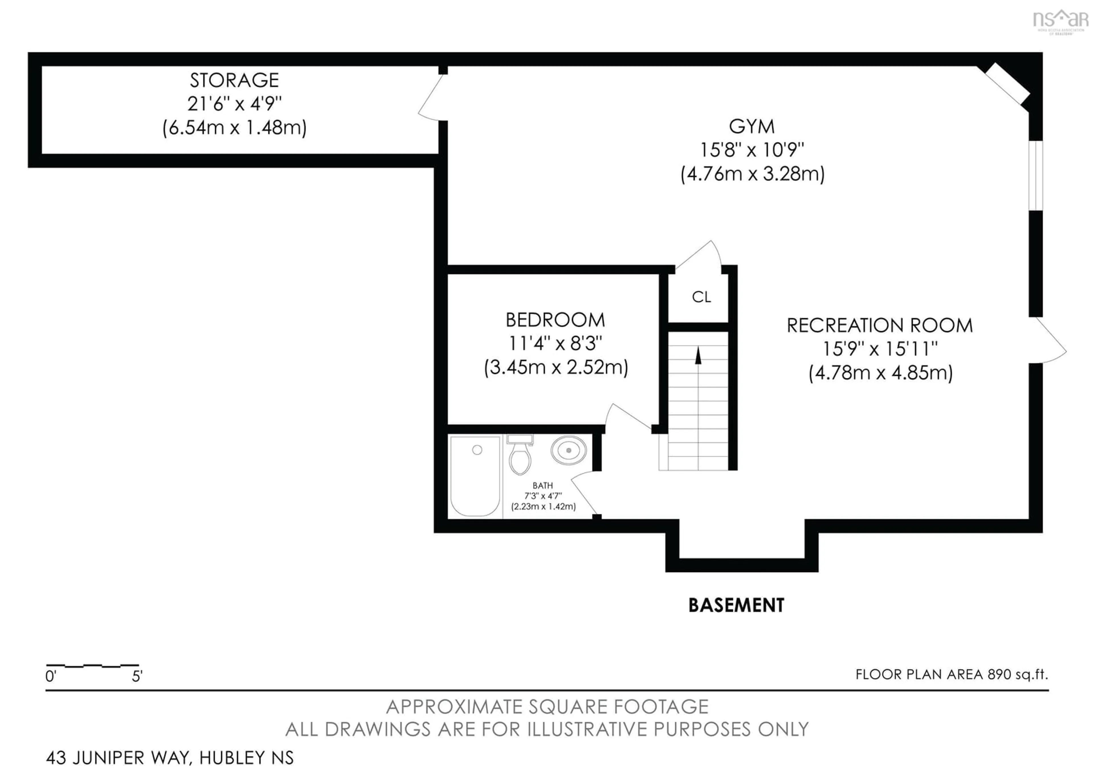 Floor plan for 43 Juniper Way, Hubley Nova Scotia B3Z 1A7