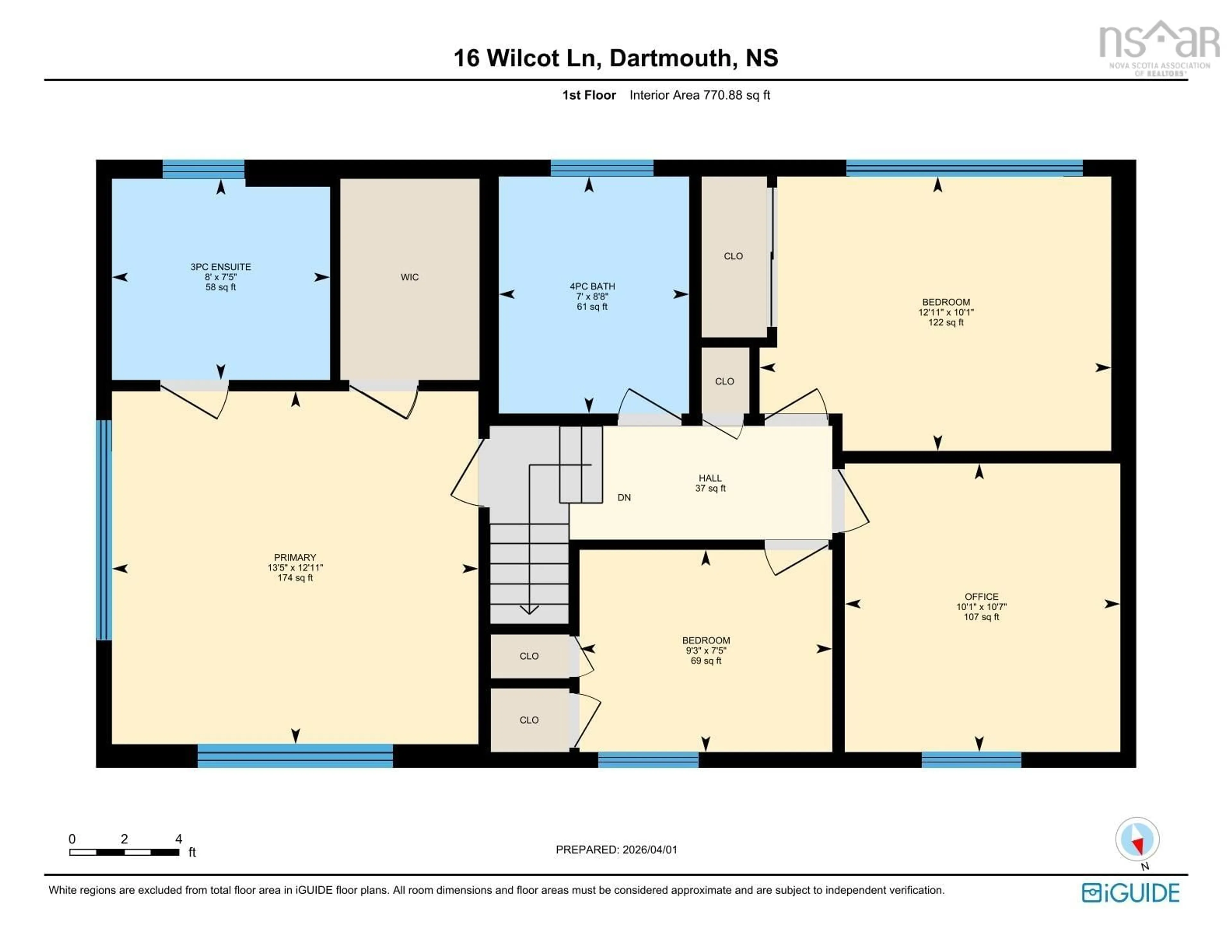 Floor plan for 16 Wilcot Lane, Dartmouth Nova Scotia B2X 2S9