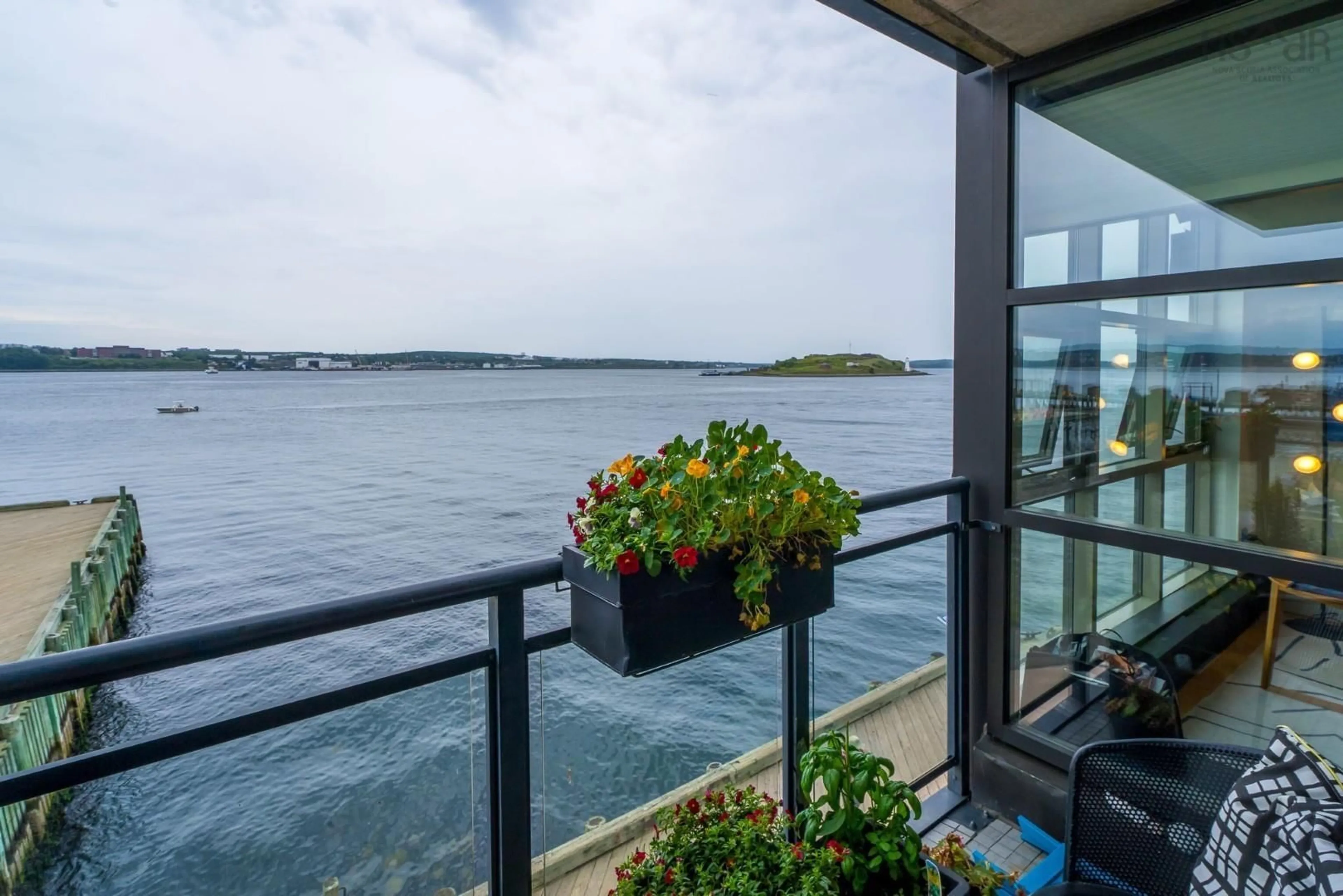 Balcony in the apartment, water/lake/river/ocean view for 1479 Lower Water St #315, Halifax Nova Scotia B3J 3Z3
