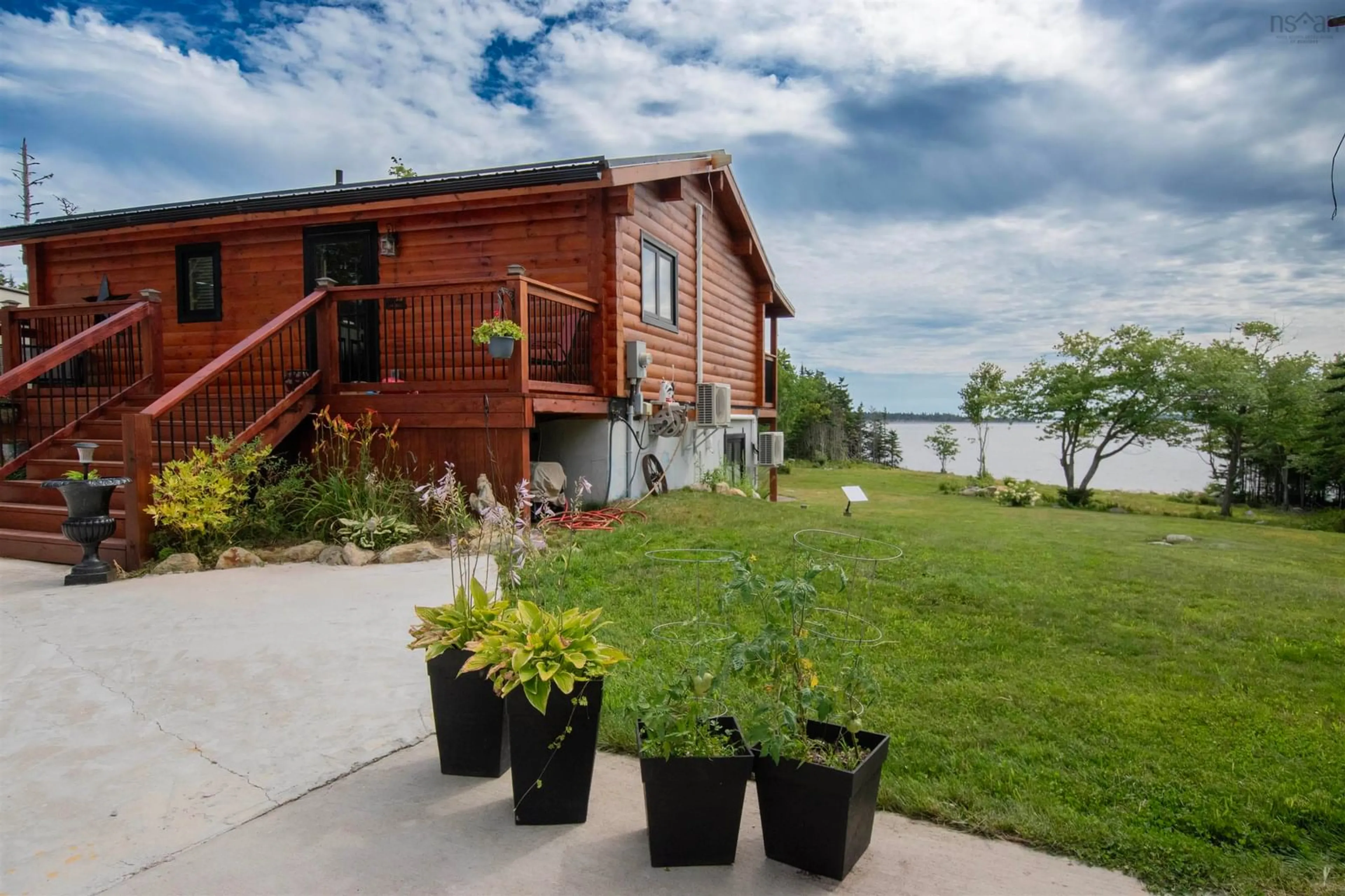 Patio, water/lake/river/ocean view for 2250 Sandy Point Rd, Sandy Point Nova Scotia B0T 1W0