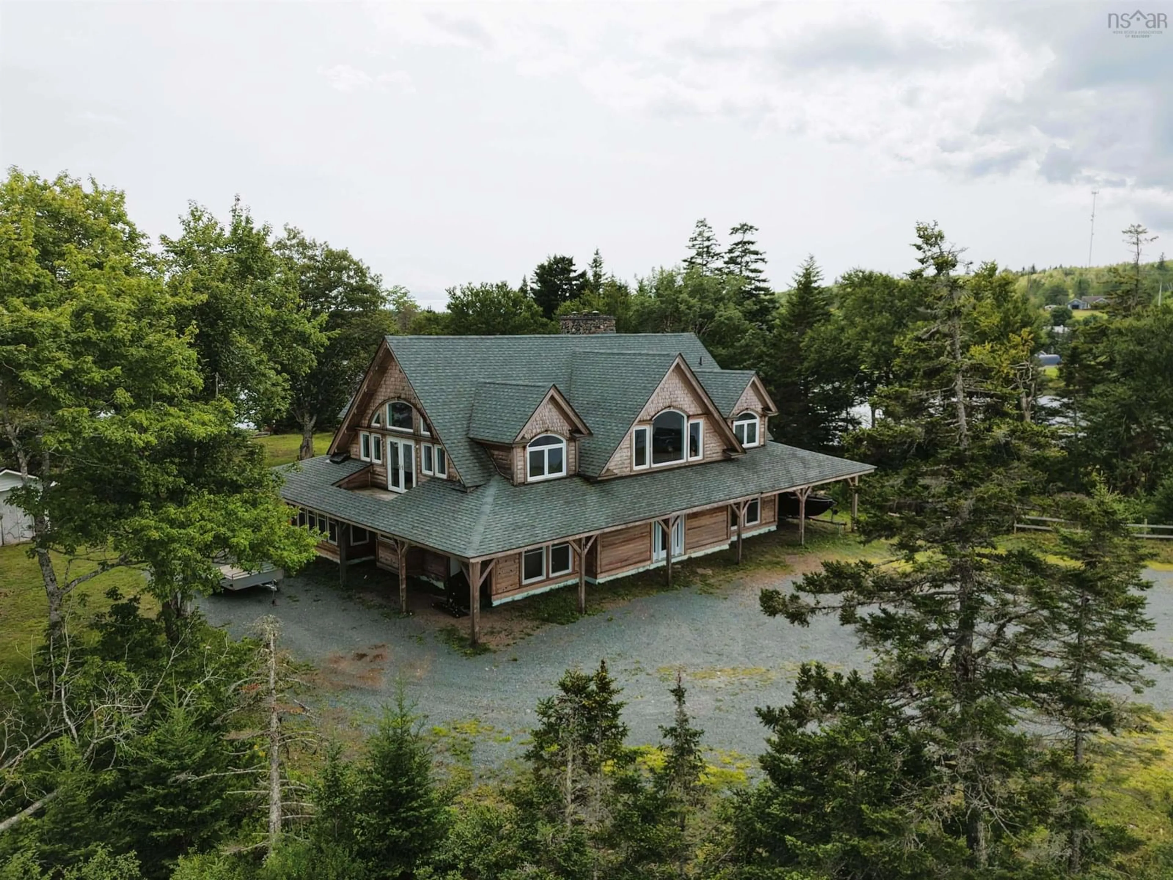 A pic from outside/outdoor area/front of a property/back of a property/a pic from drone, unknown for 47 Pats Blvd, Sutherlands Lake Nova Scotia B0M 1M0