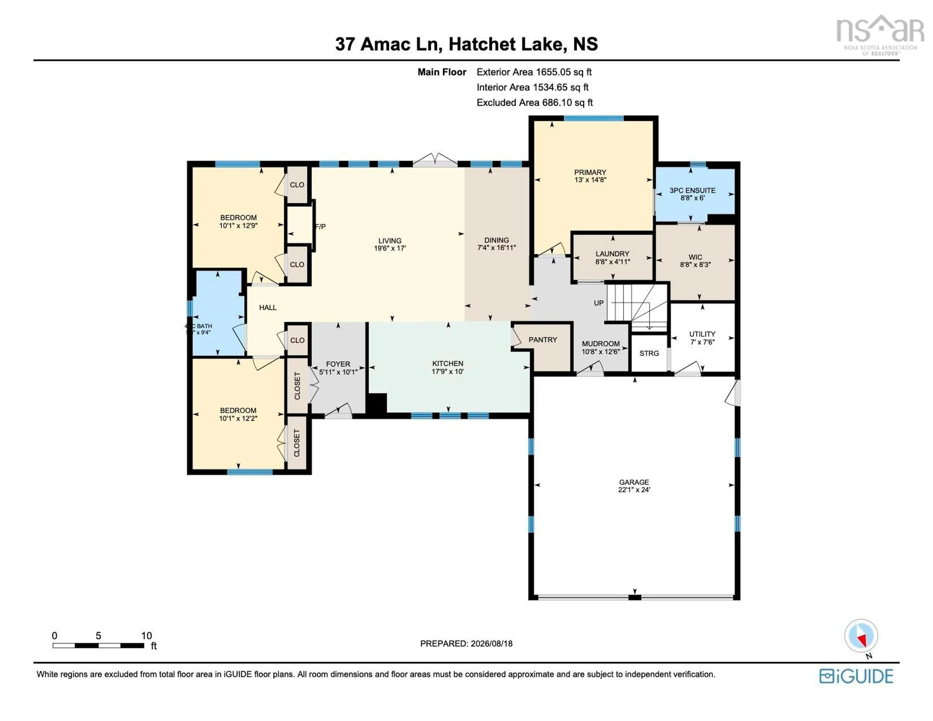 Floor plan for 37 Amac Lane, Hatchet Lake Nova Scotia B3T 0H2