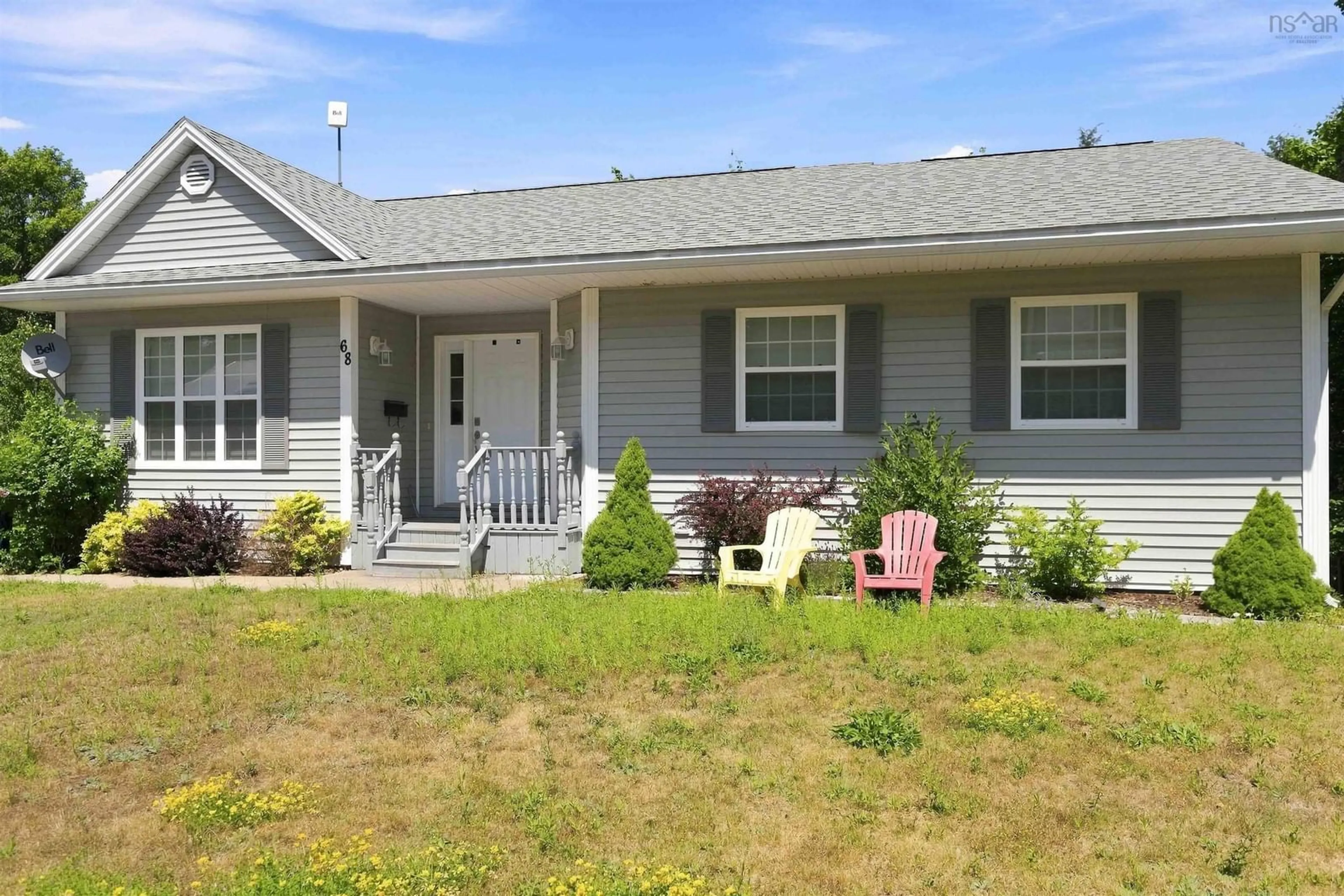 Home with vinyl exterior material, street for 68 Alicia Blvd, Kentville Nova Scotia B4N 4Z8