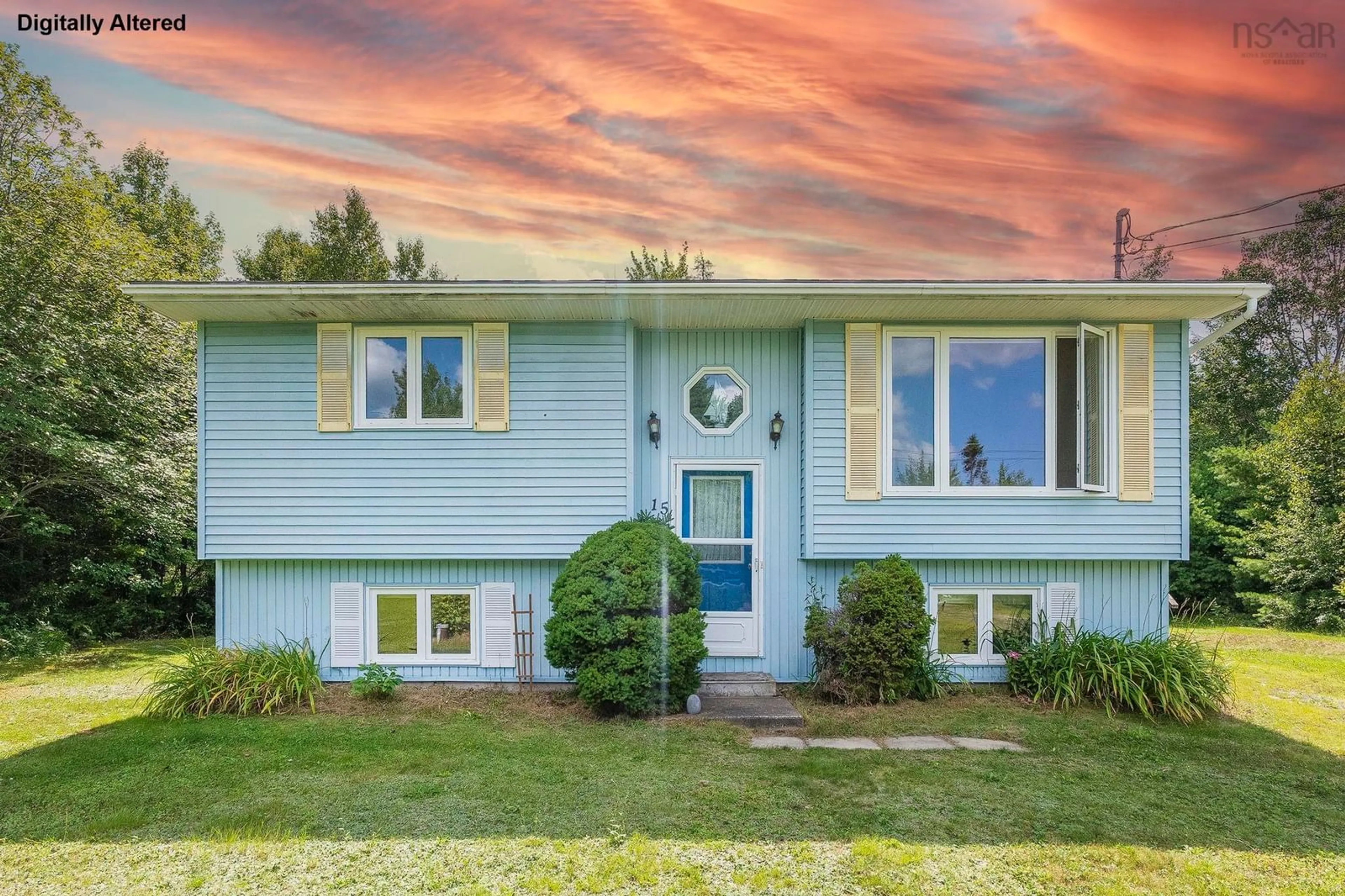 Home with vinyl exterior material, street for 15 Village St, Tantallon Nova Scotia B3Z 2P7