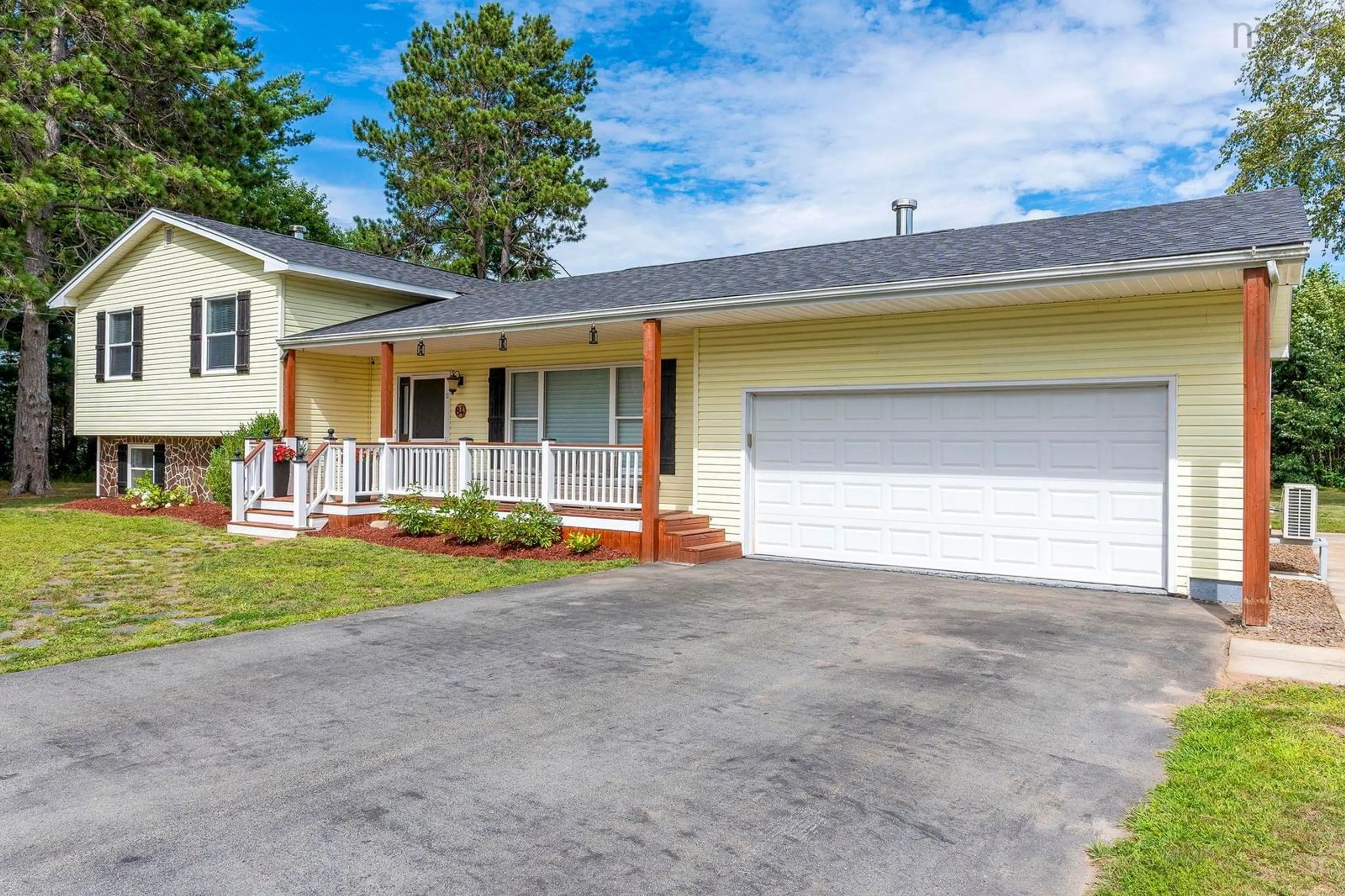 Home with vinyl exterior material, street for 84 Pine Crt, Wilmot Nova Scotia B0P 1R0